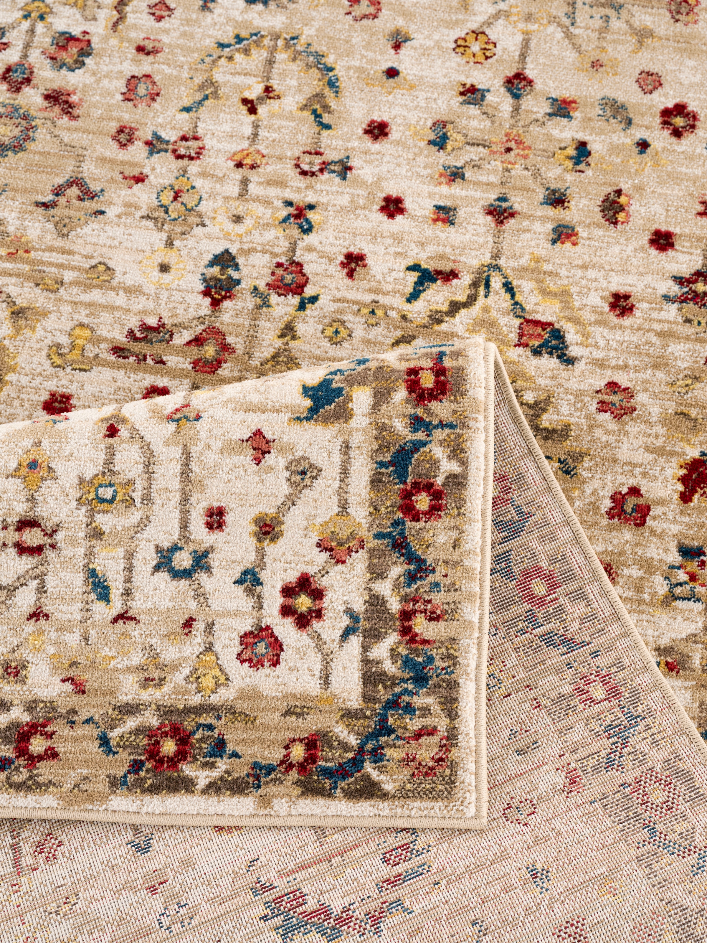 rechteckig, | Teppich »Clovis«, Orient-Design, im Vintage mit Home affaire BAUR Bordüre, Teppich