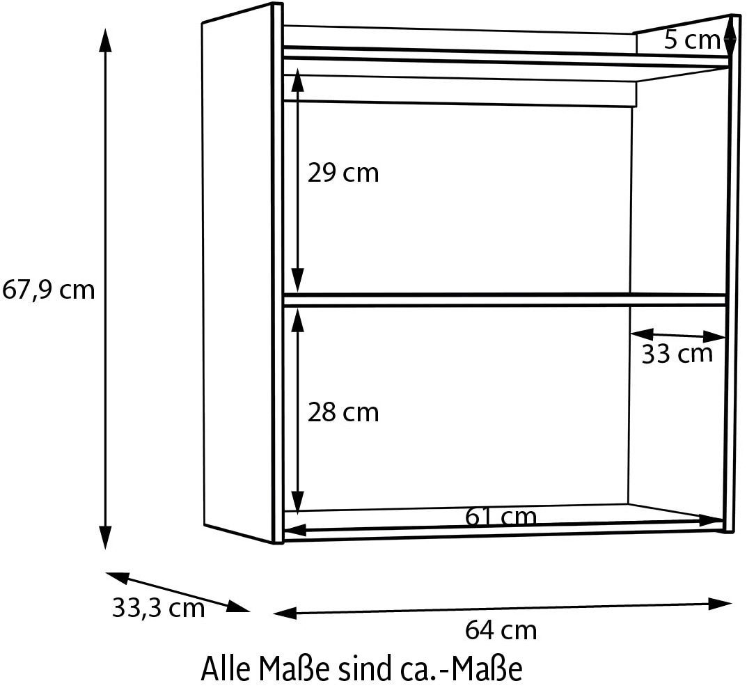 FORTE Wandregal »Whenua«, Wandregal, Salbeifarbig, robust und pflegeleicht, einfache Montage