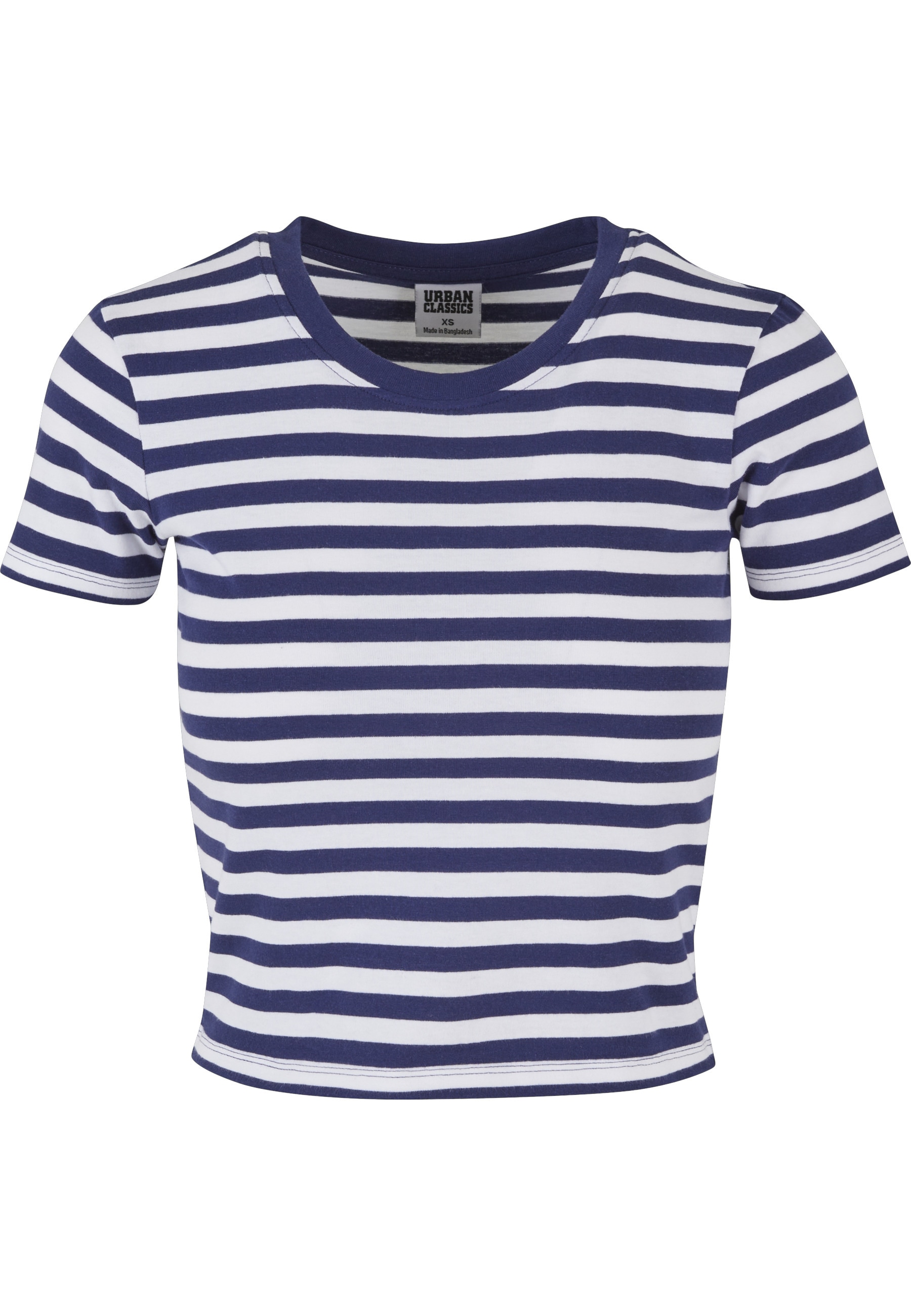 URBAN CLASSICS T-Shirt "Urban Classics Damen Ladies Short Striped Tee" 1 St günstig online kaufen