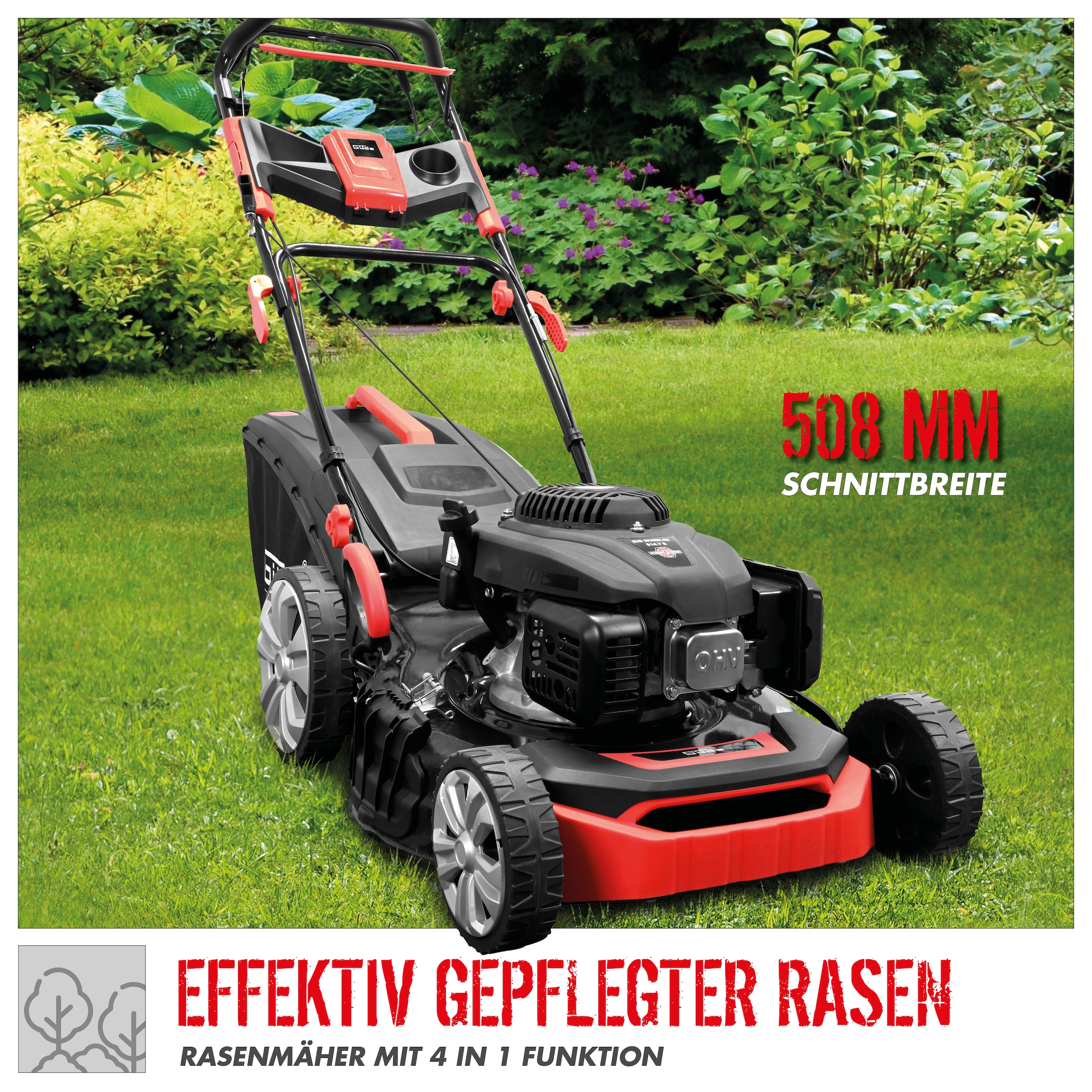 Güde Benzinrasenmäher »»BIG WHEELER 514.7 R««, für Rasenflächen bis 1800m²