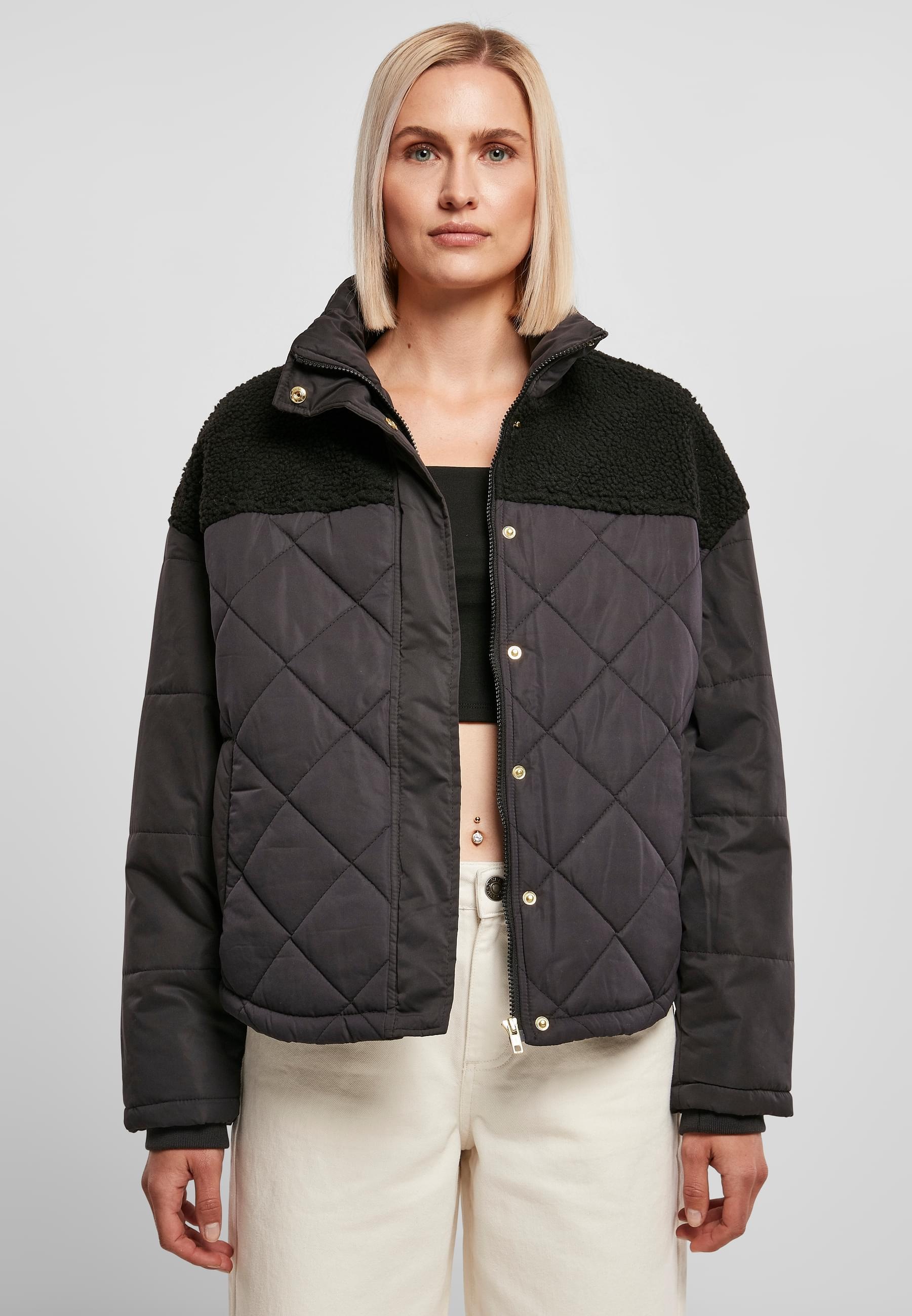 URBAN CLASSICS Winterjacke »Urban Classics Damen«, (1 St.), ohne Kapuze