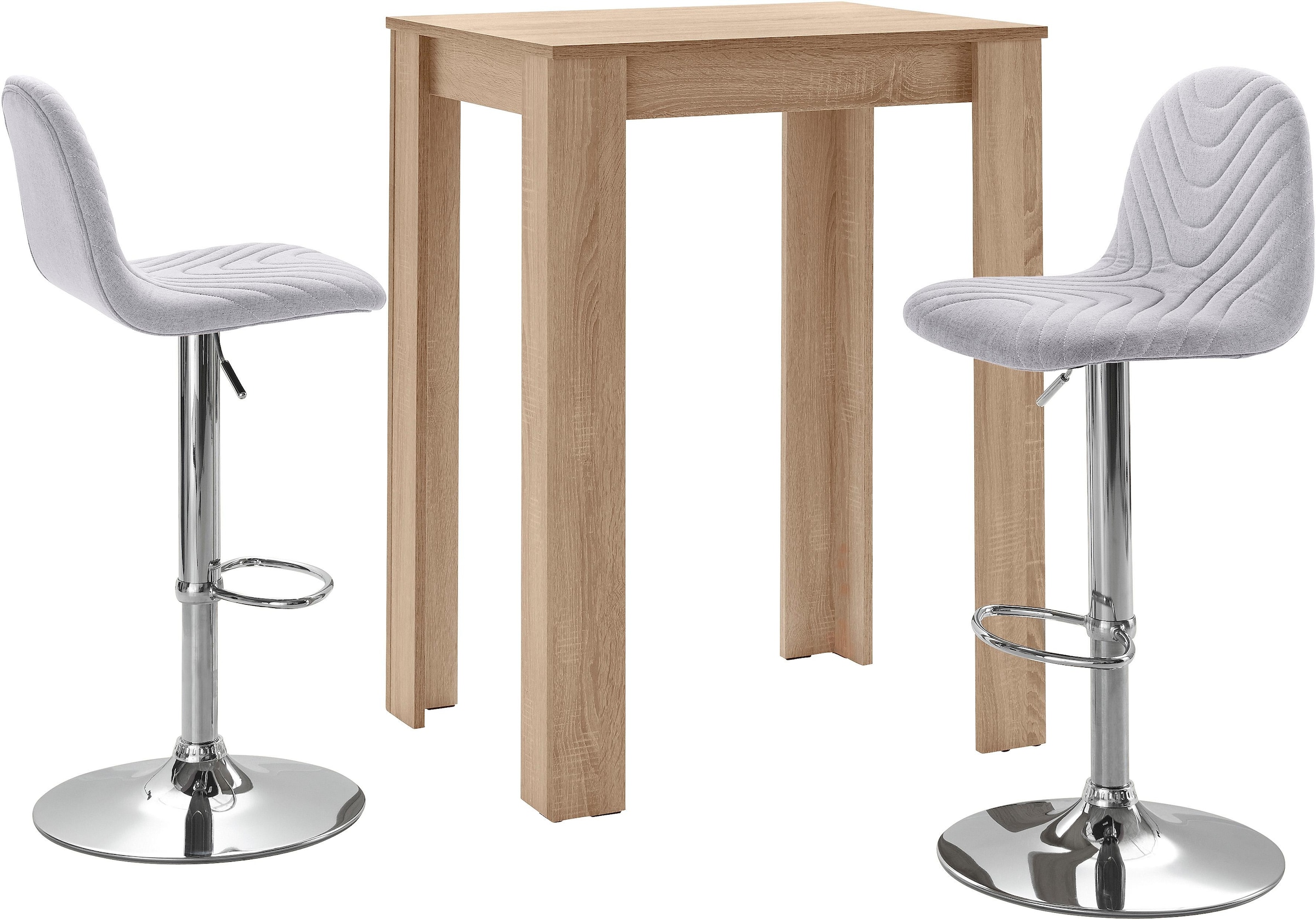 Homexperts Bargruppe »Nika-Circus«, Tisch mit 2 Barhockern
