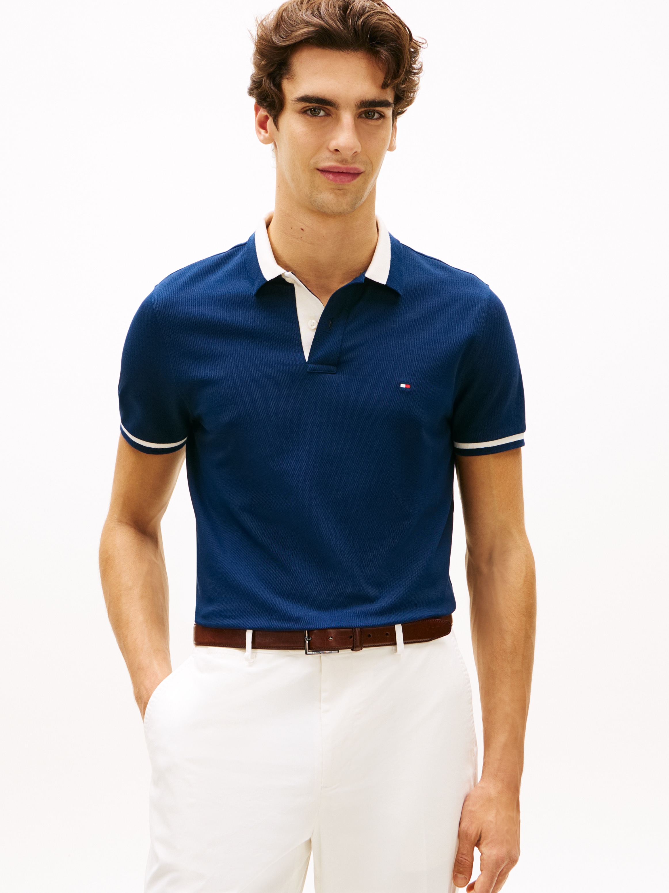 Tommy Hilfiger Poloshirt "CONTRAST COLLAR BLOCK" Regular fit mit Polokragen günstig online kaufen