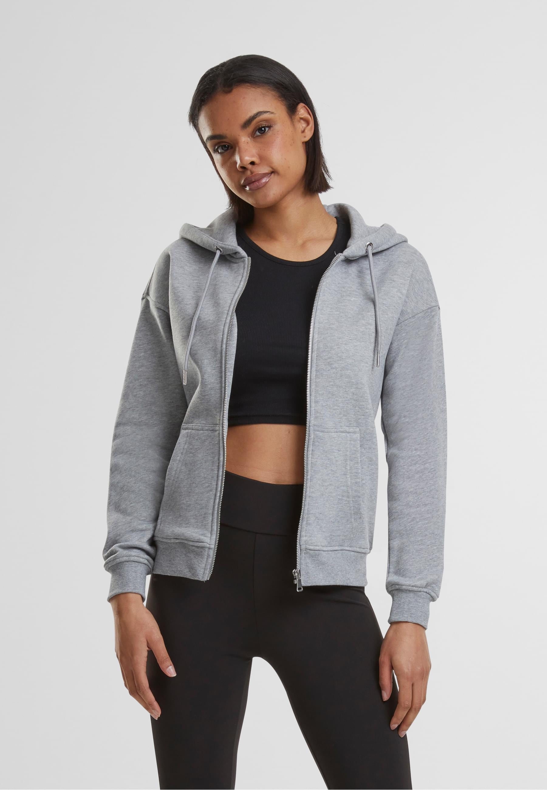URBAN CLASSICS Sweatjacke »Urban Classics Damen Ladies Classic Zip Hoody«