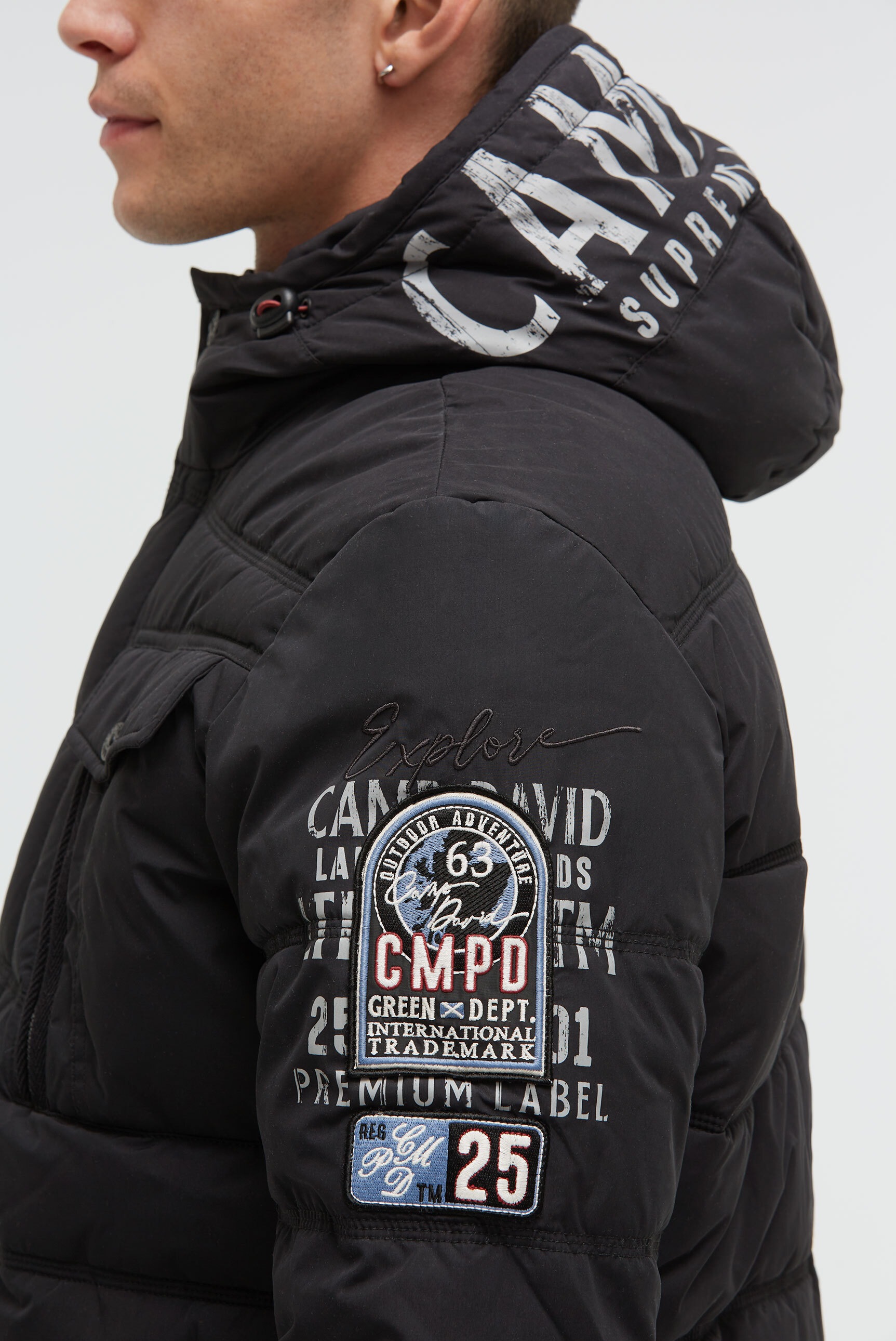 CAMP DAVID Winterjacke, mit Kapuze, mit wasserabweisender Funktion