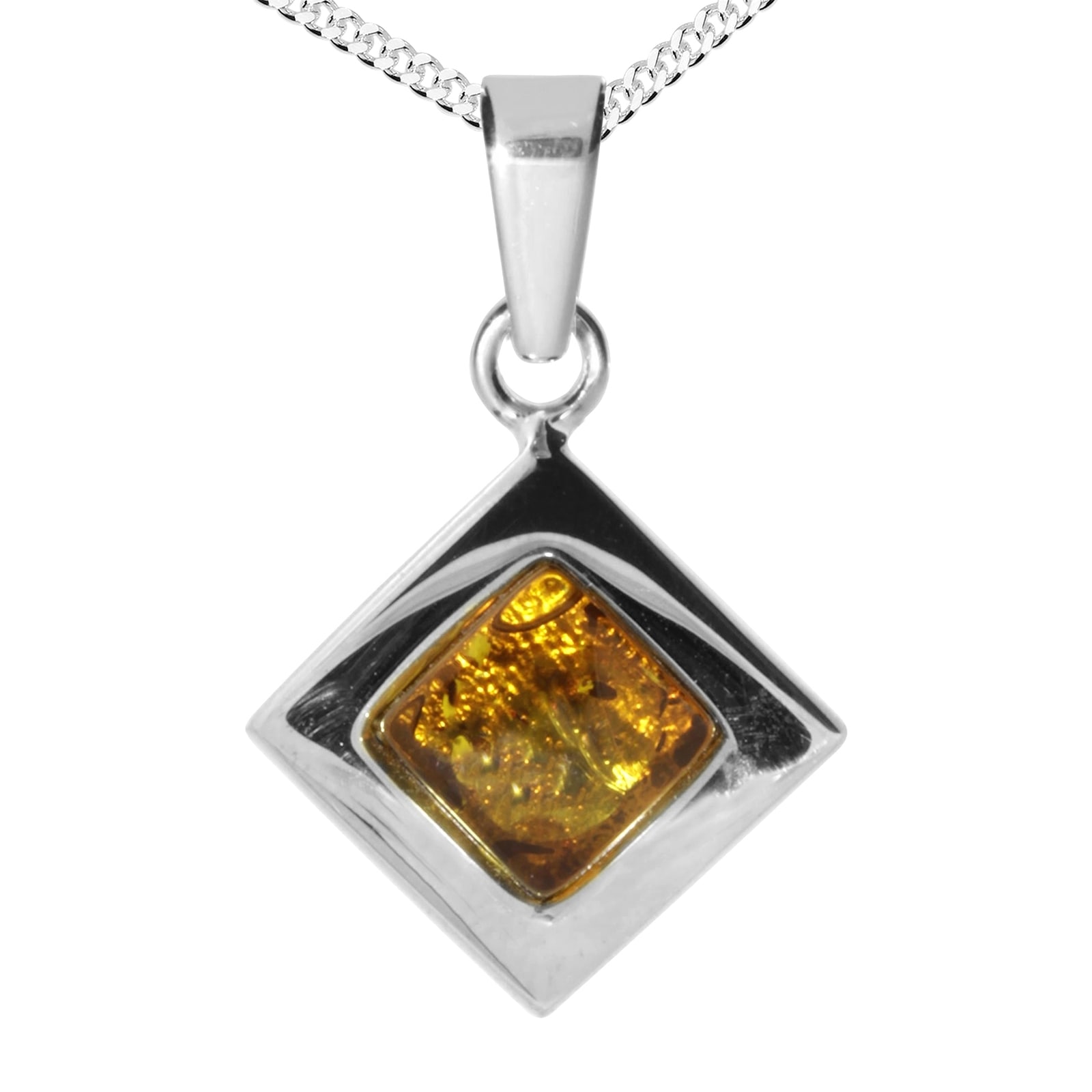 Kette mit Anhänger OSTSEE-SCHMUCK "Ostsee-Schmuck Kette mit Anhänger Alvina" Gr. 45, silber, Halsketten, Damen, 45cm, Silber 925 (Sterlingsilber), L: 42