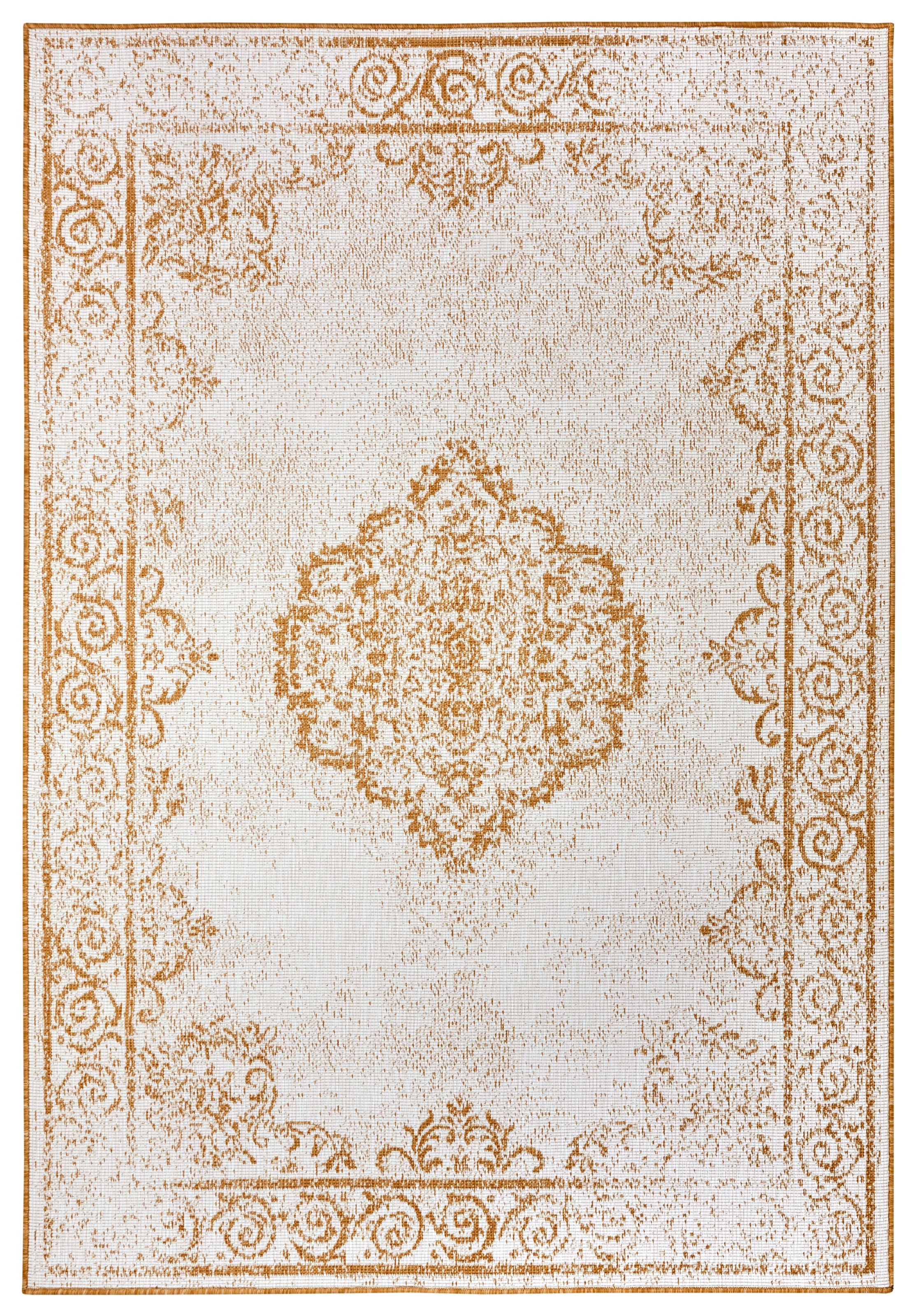NORTHRUGS Teppich »CEBU Wendeteppich«, rechteckig, 5 mm Höhe, In-& Outdoor, Wetterfest, Balkon, Wohnzimmer, Wasserfest, Orientalisch