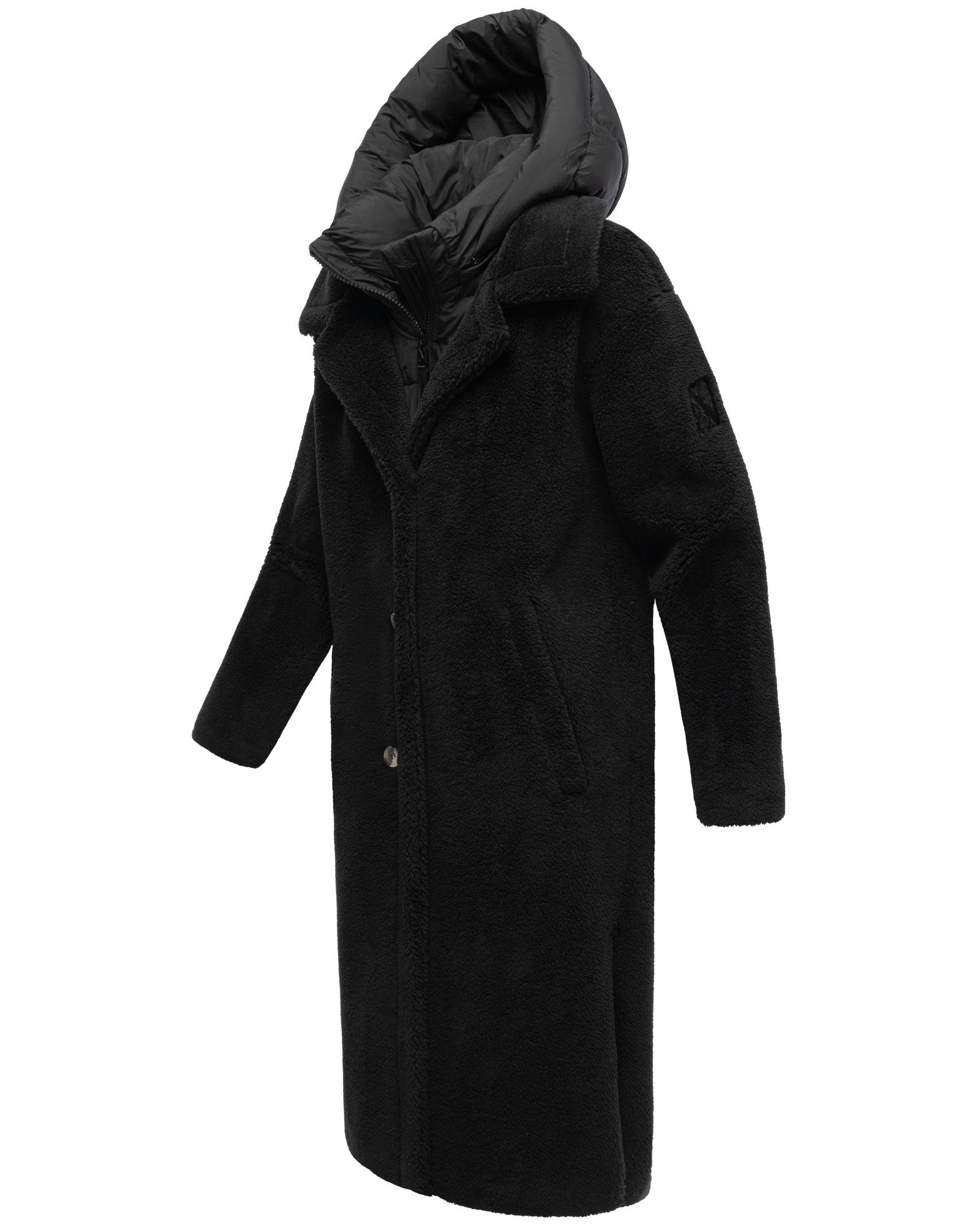 Navahoo Wintermantel »Teddyzauber 14«, Plüschmantel aus Teddyfleece mit abnehbmarem Krageneinsatz