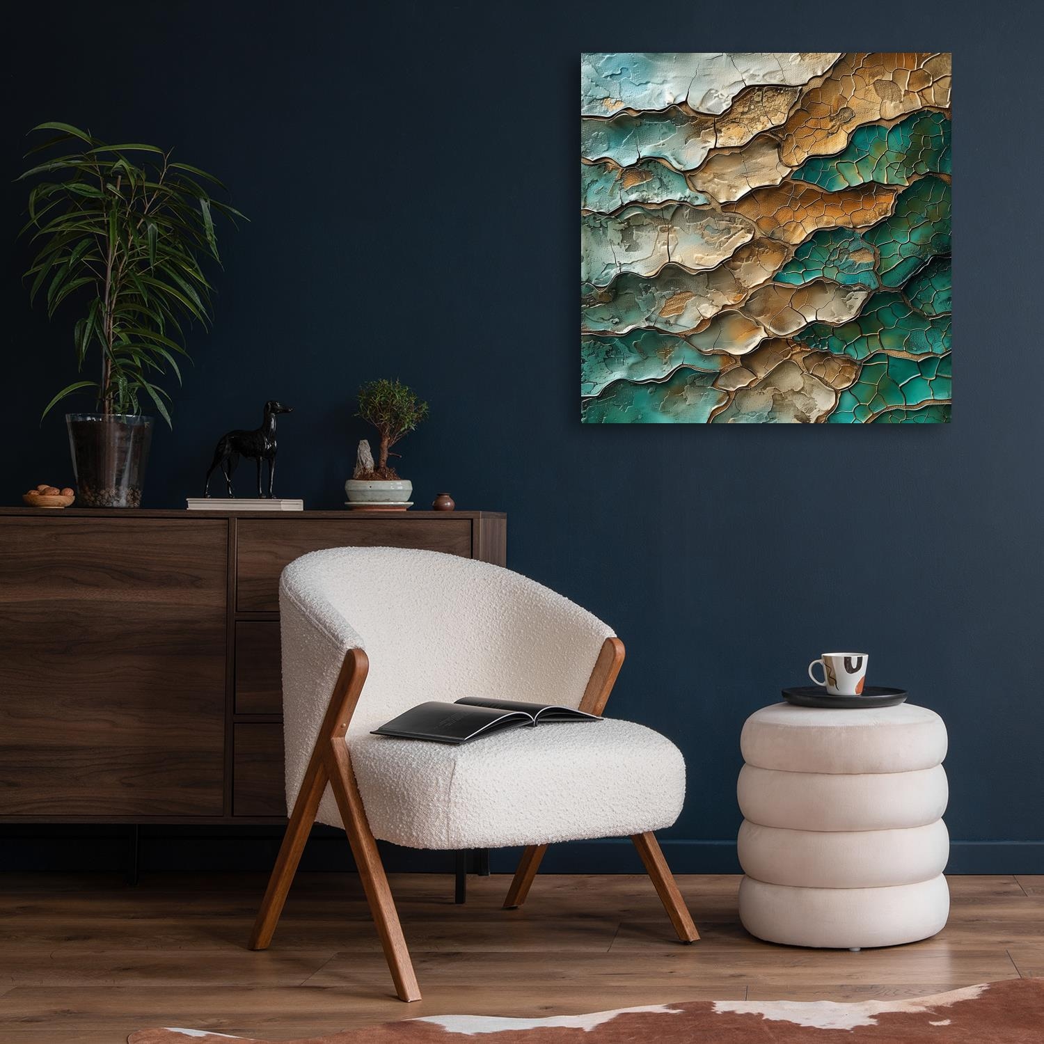 queence Acrylglasbild »Abstraktes Mosaik«, Abstrakt-Abstrakte-Formen-Gemälde-Kunst, (1 St.), Fine Art-Print in Galeriequalität