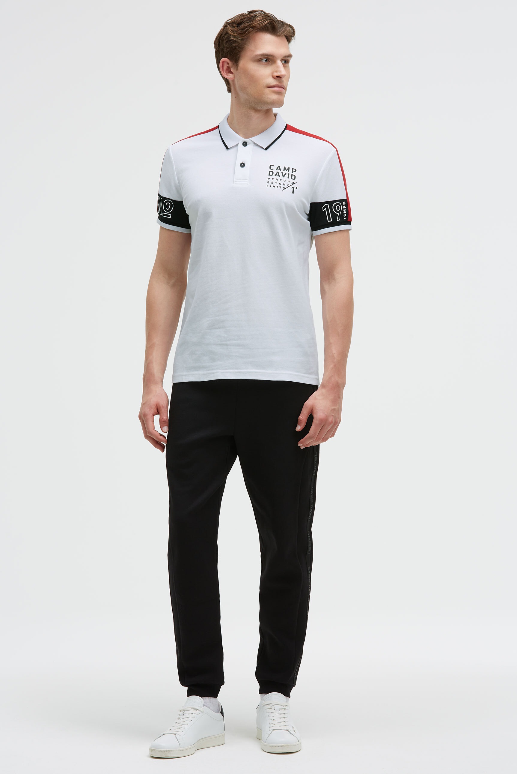 CAMP DAVID Poloshirt mit Baumwolle