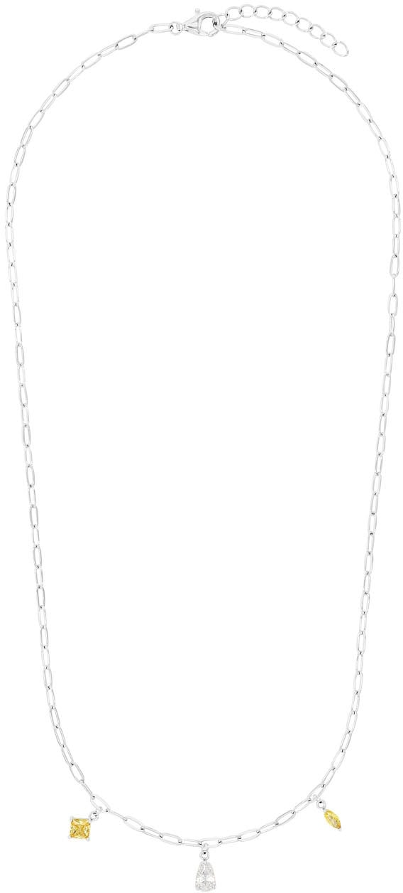 Amor Kette mit Anhänger »2039275, 2039280« mit Zirkonia (synth.) oder Glasstein