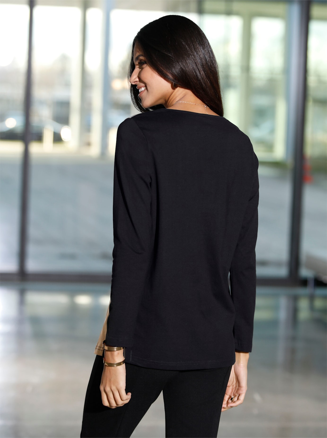 Classic Basics Langarmshirt "Shirt" 1 Stk. tlg. günstig online kaufen