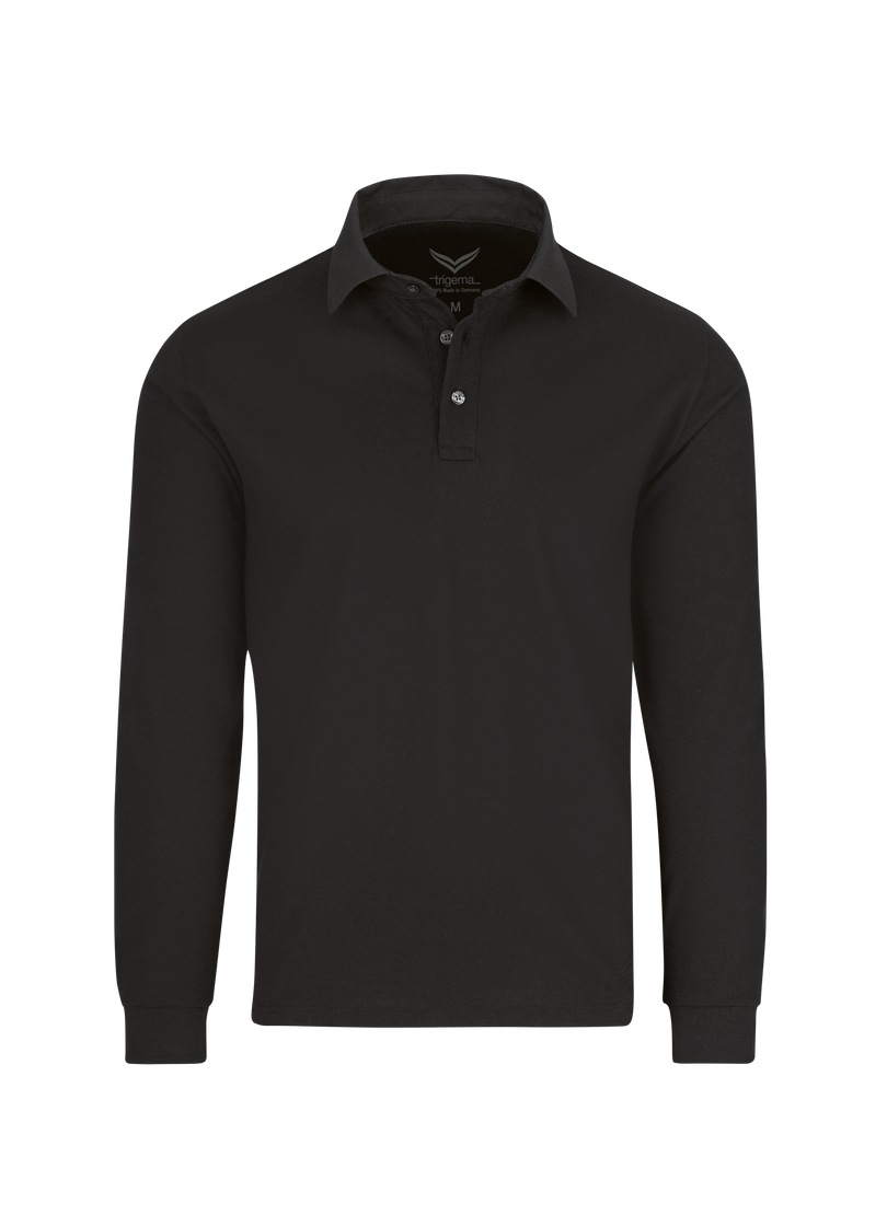 Trigema Poloshirt "TRIGEMA Business Langarm-Polo mit Hemdkragen" 1 Stk. tlg günstig online kaufen