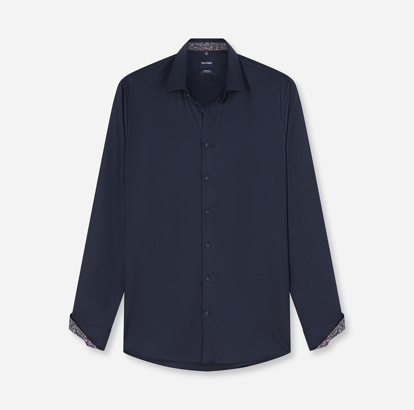 OLYMP Langarmhemd "No. Six" Businesshemd, Kentkragen, Super Slim