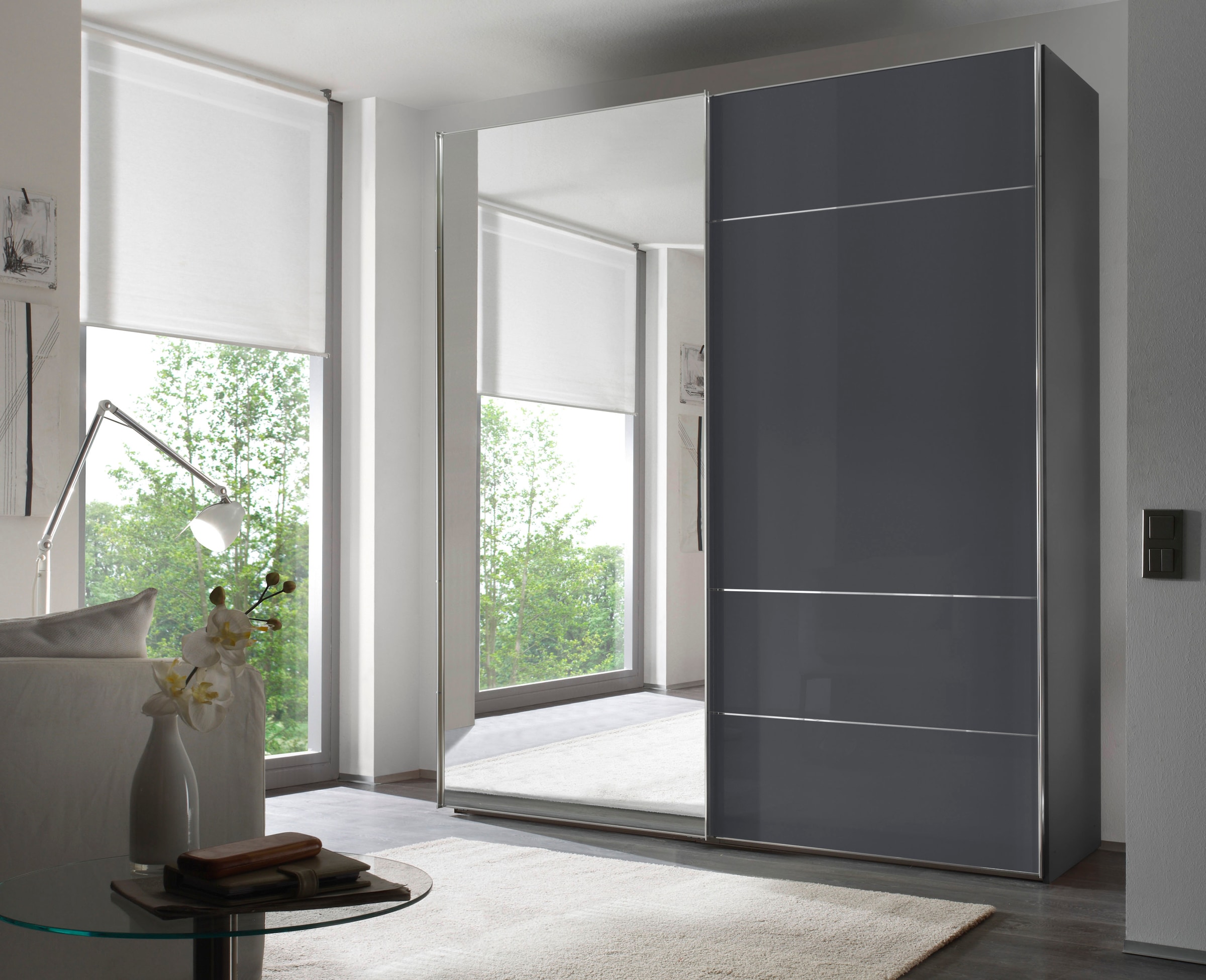 STAUD Schwebetürenschrank "Sonate Lucca mit Spiegel, Made in Germany", Mit günstig online kaufen