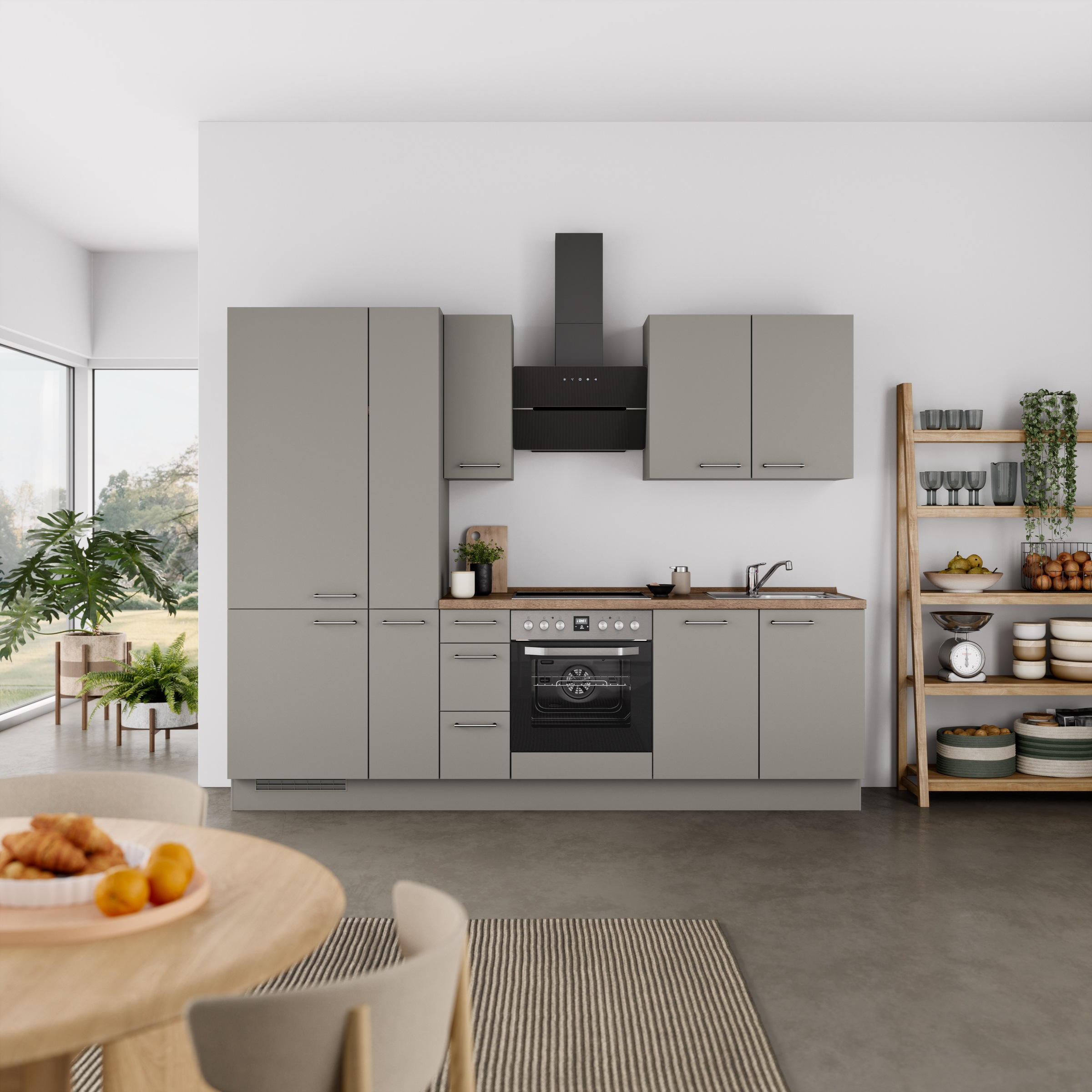 nobilia Küchenzeile ""Laser II", Ausrichtung wählbar, Breite 270 cm" vormon günstig online kaufen