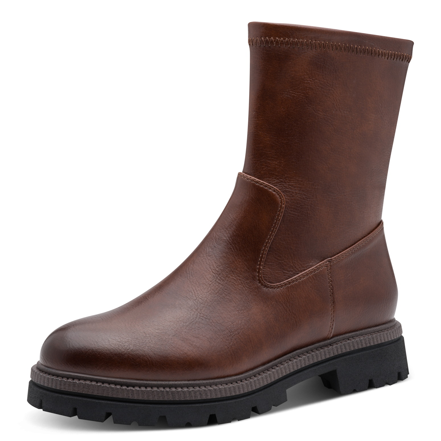 MARCO TOZZI Stiefelette Blockabsatz, Boots mit elastischem Schaft