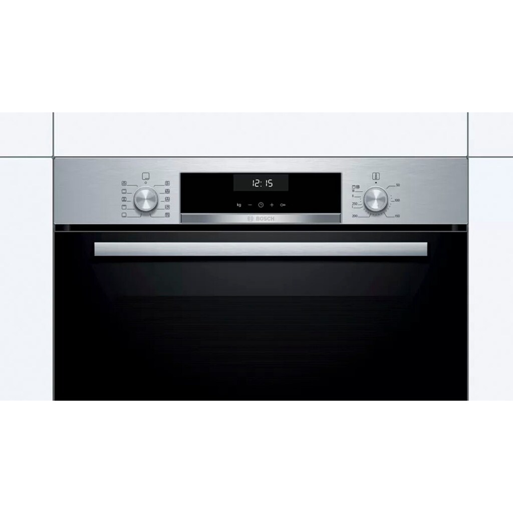 BOSCH Backofen-Set »HBD635CS62«, HBA537BS0, mit Teleskopauszug nachrüstbar, ecoClean Direct