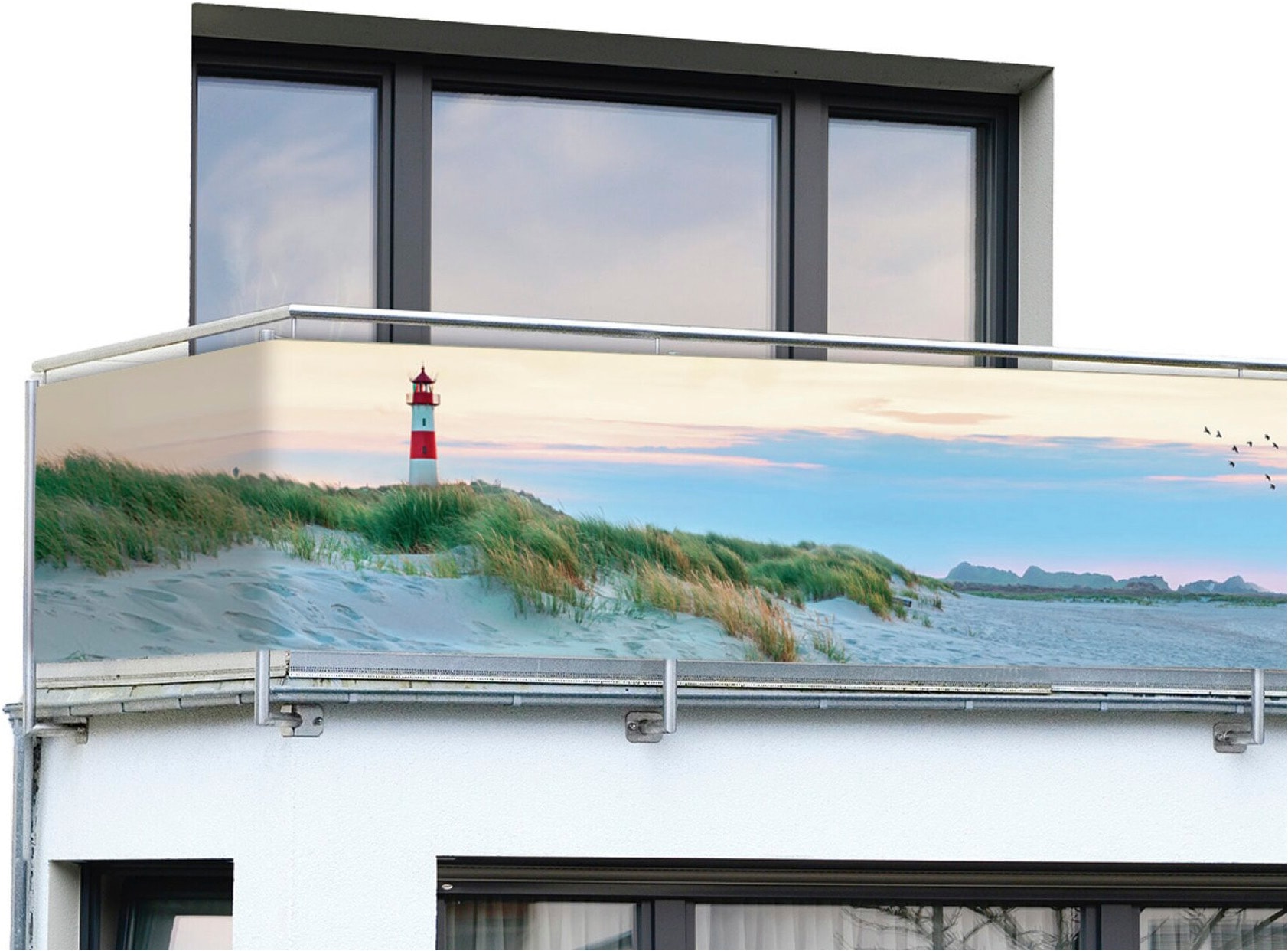 Maximex Balkonsichtschutz »verschiedene Motive« 5 m, UV- und witterungsbeständig, schnelltrocknend und reißfest