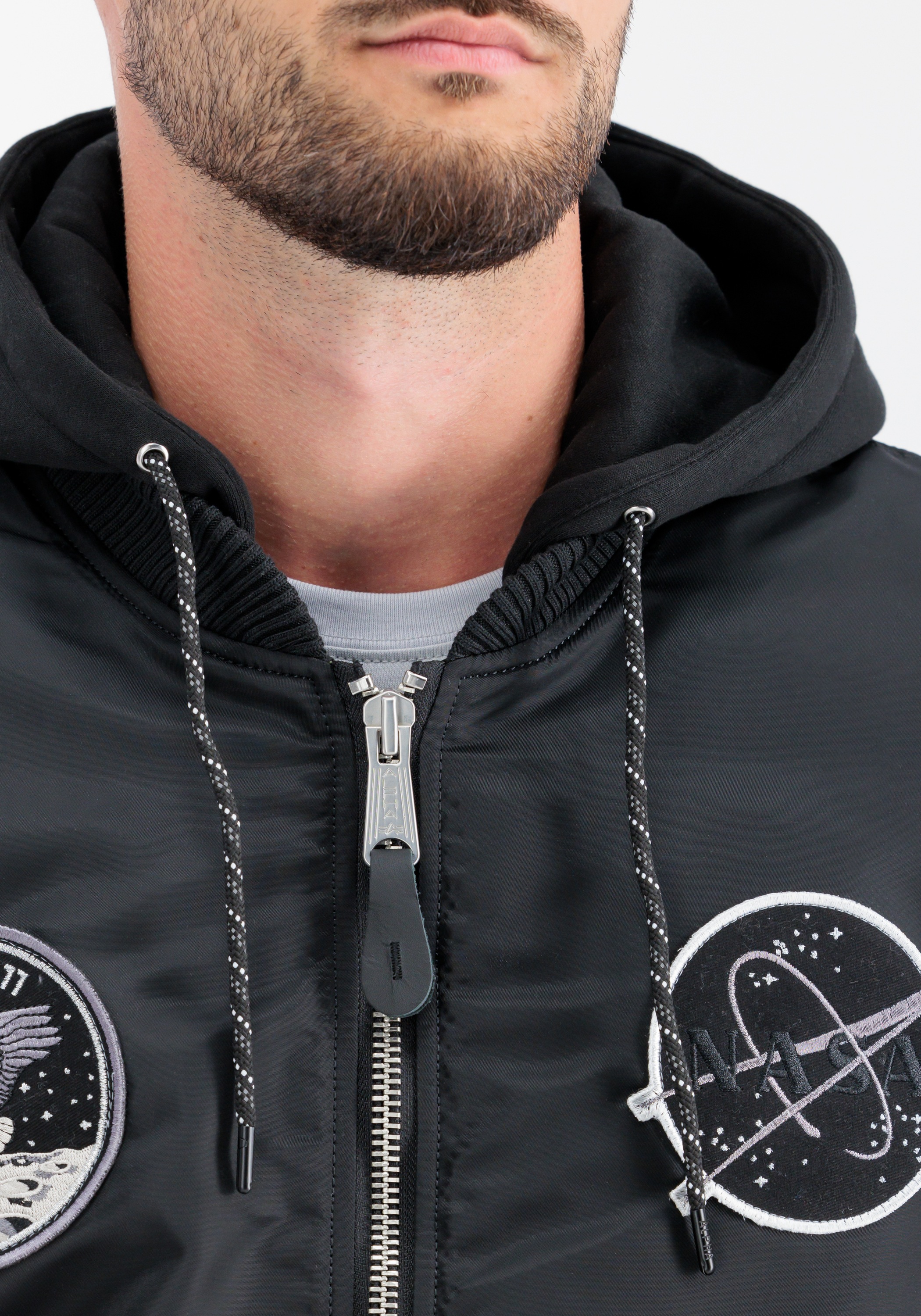 Alpha Industries Bomberjacke »Alpha Industries Men - Bomber Jackets MA-1 VF Hood Dark Side«