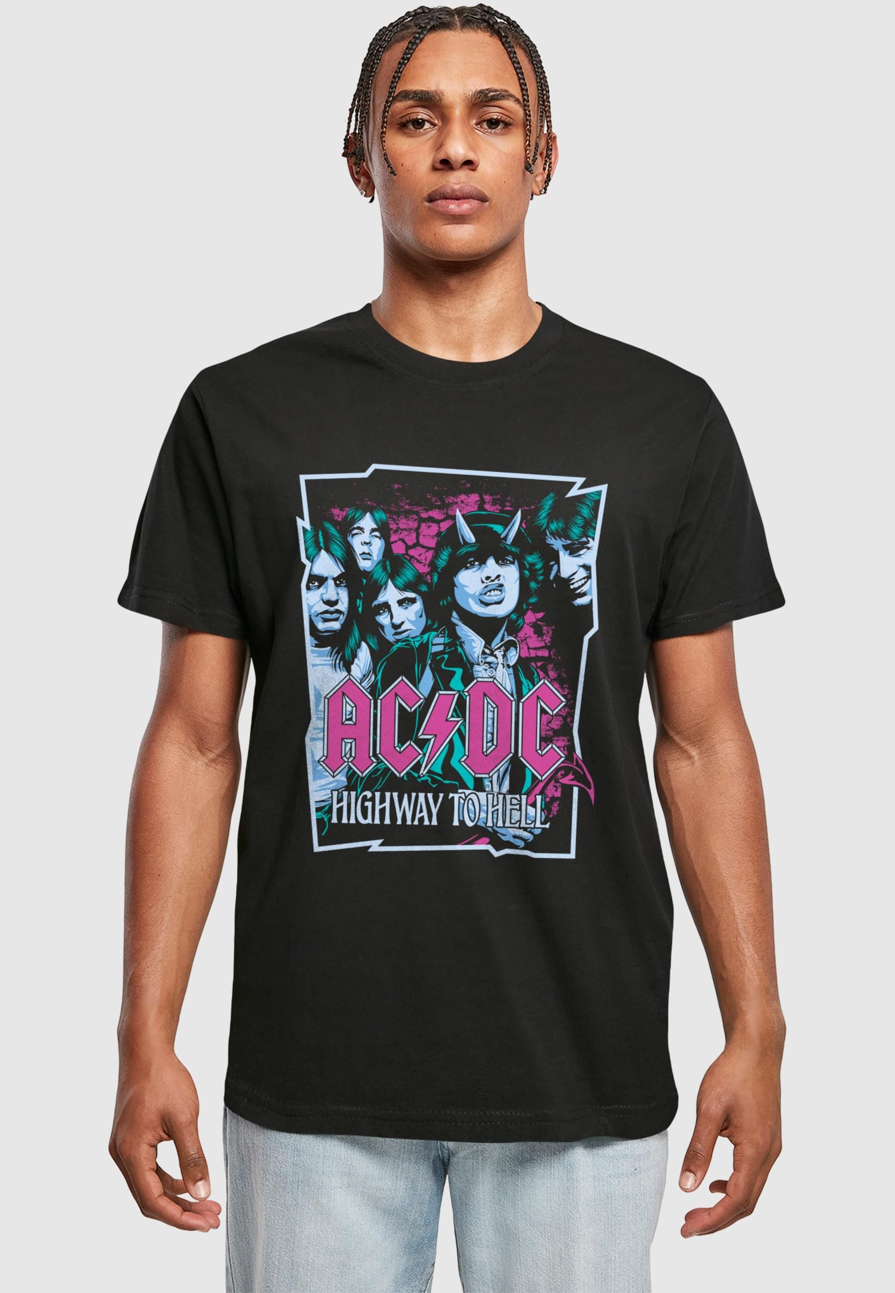 Merchcode T-Shirt »Merchcode Herren ACDC - Higway to Hell T-Shirt«, (1 tlg.)