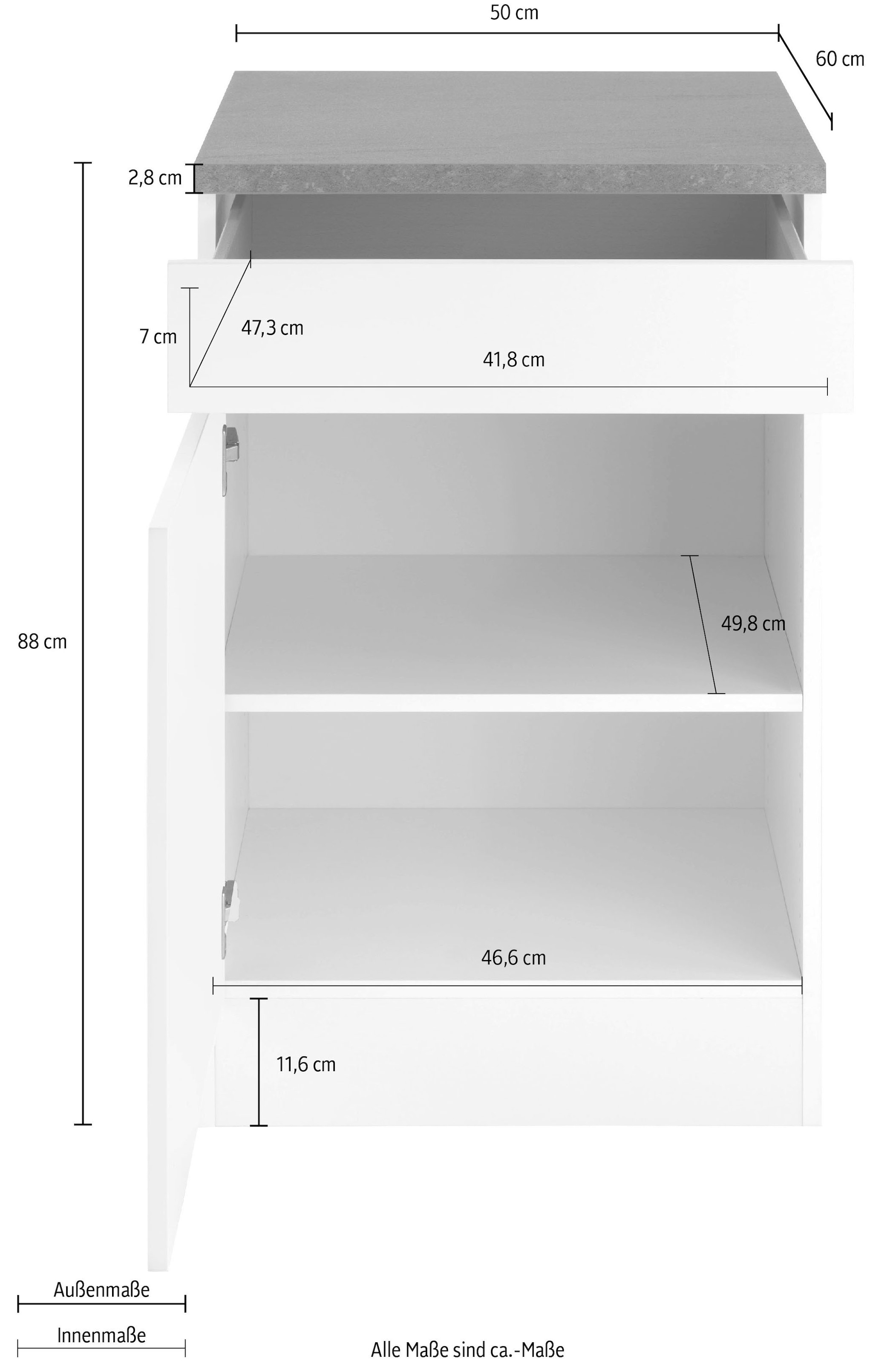 OPTIFIT Unterschrank »Roth«, Breite 50 cm