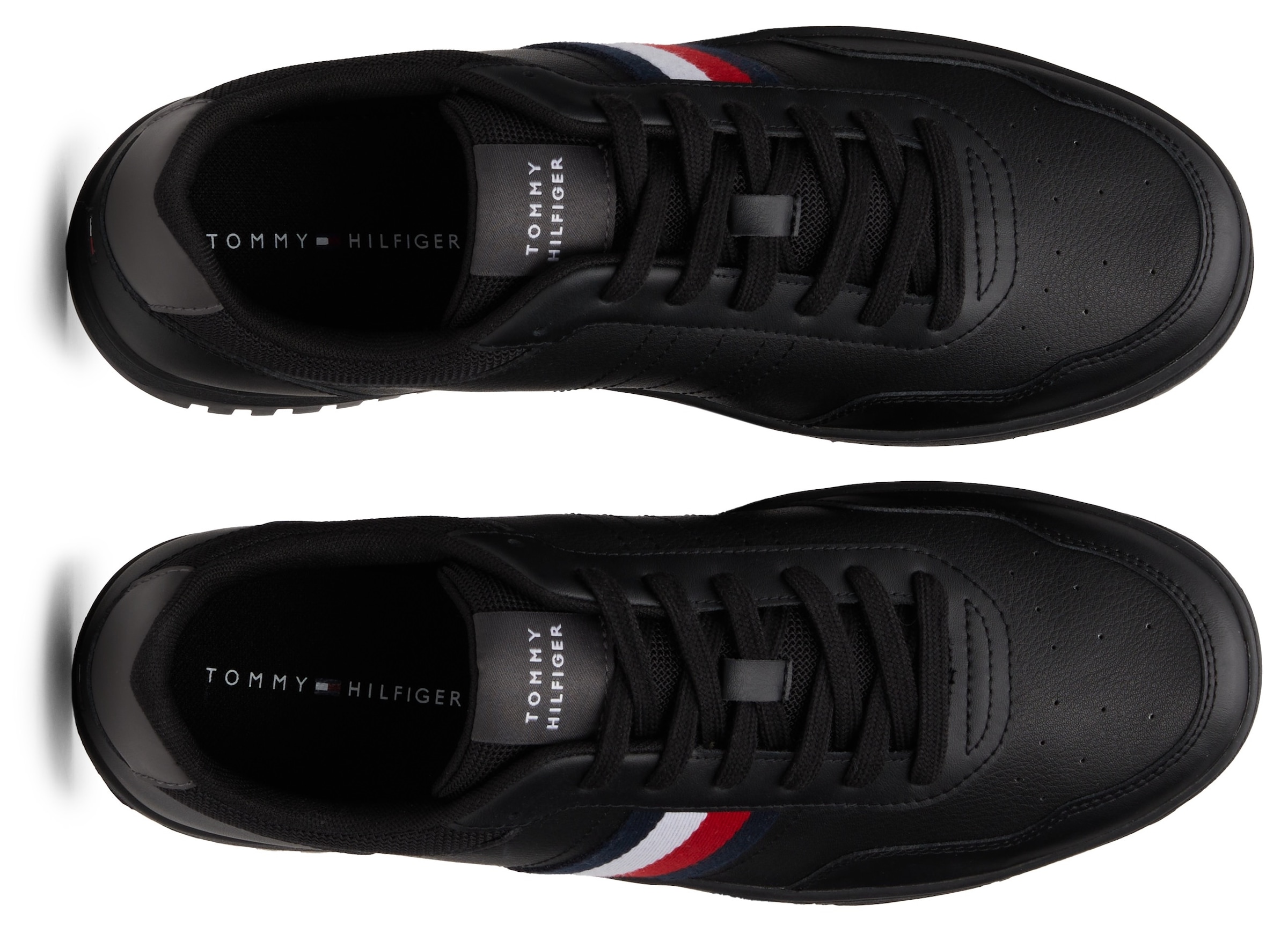 Tommy Hilfiger Plateausneaker »TH BASKET CORE LITE«, Freizeitschuh, Halbschuh, Schnürschuh mit gepolstertem Schaftrand