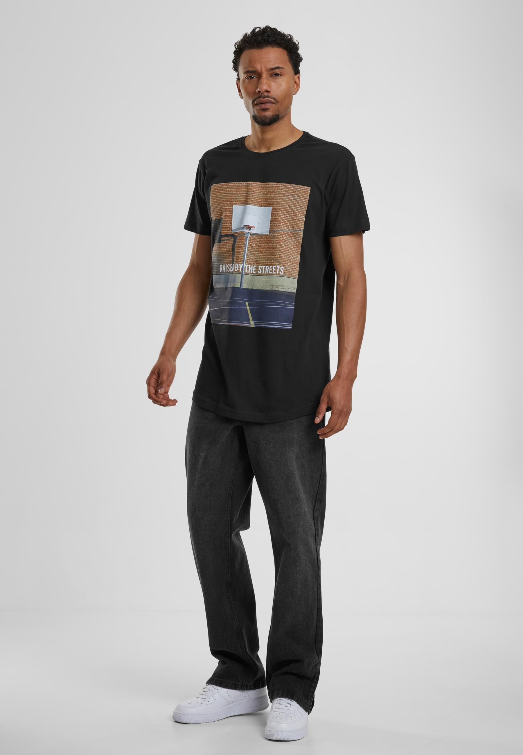 MisterTee T-Shirt »MisterTee Herren Raised By The Streets Tee«, (1 tlg.)