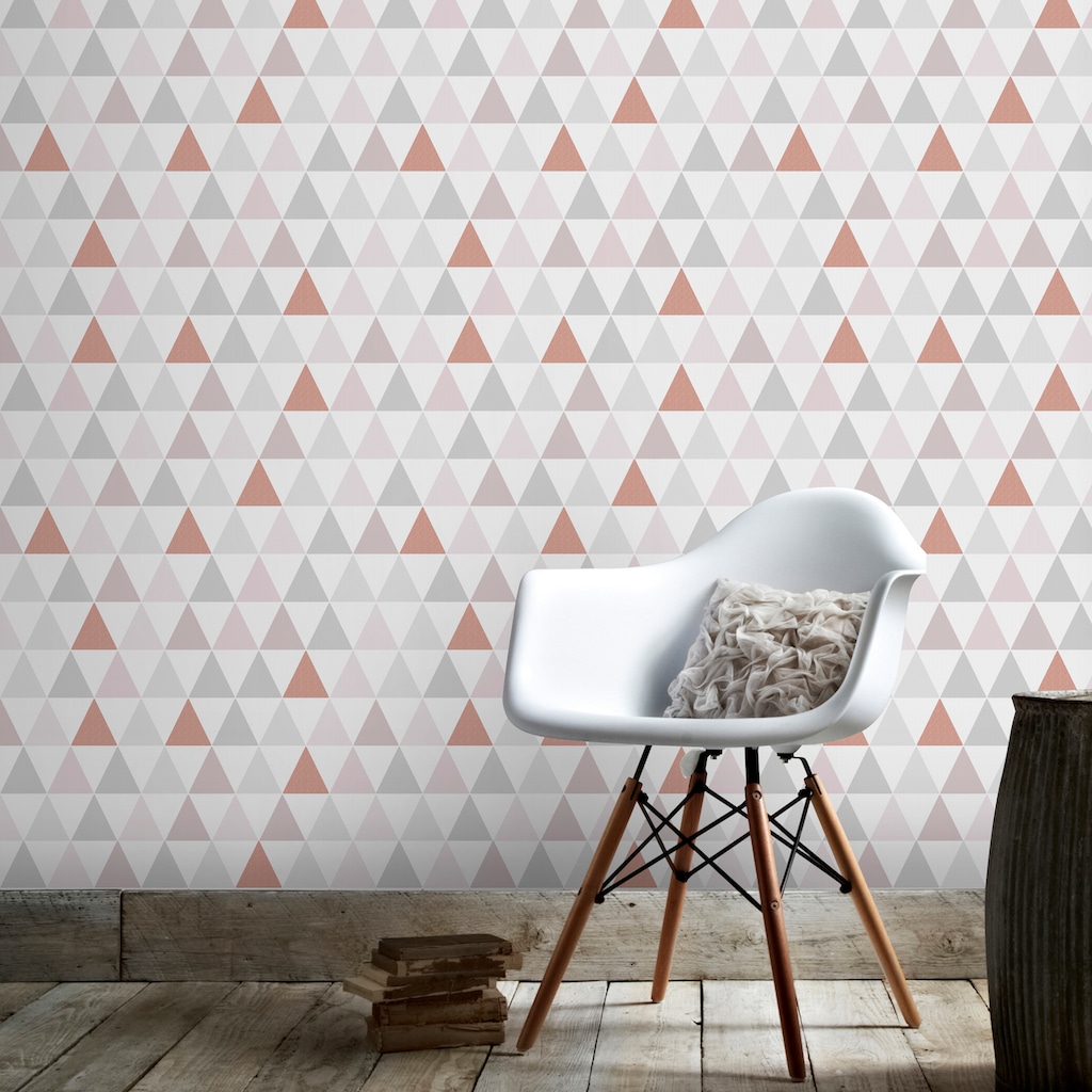 Superfresco Easy Vliestapete »Tarek Rose Gold«, geometrisch