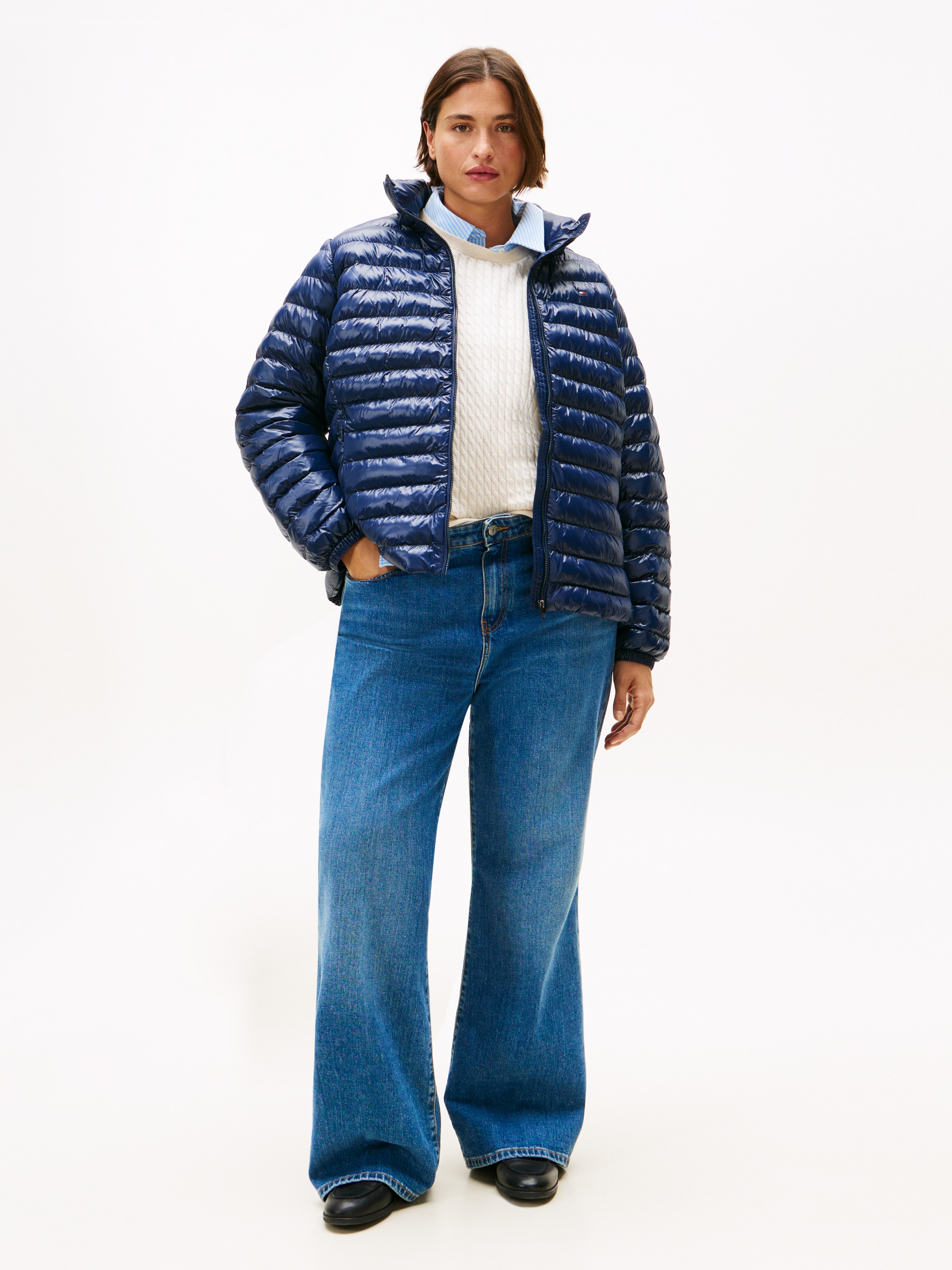 Tommy Hilfiger Curve Steppjacke »CRV LW PADDED SLIM JACKET«, mit Kapuze, in großen Größen