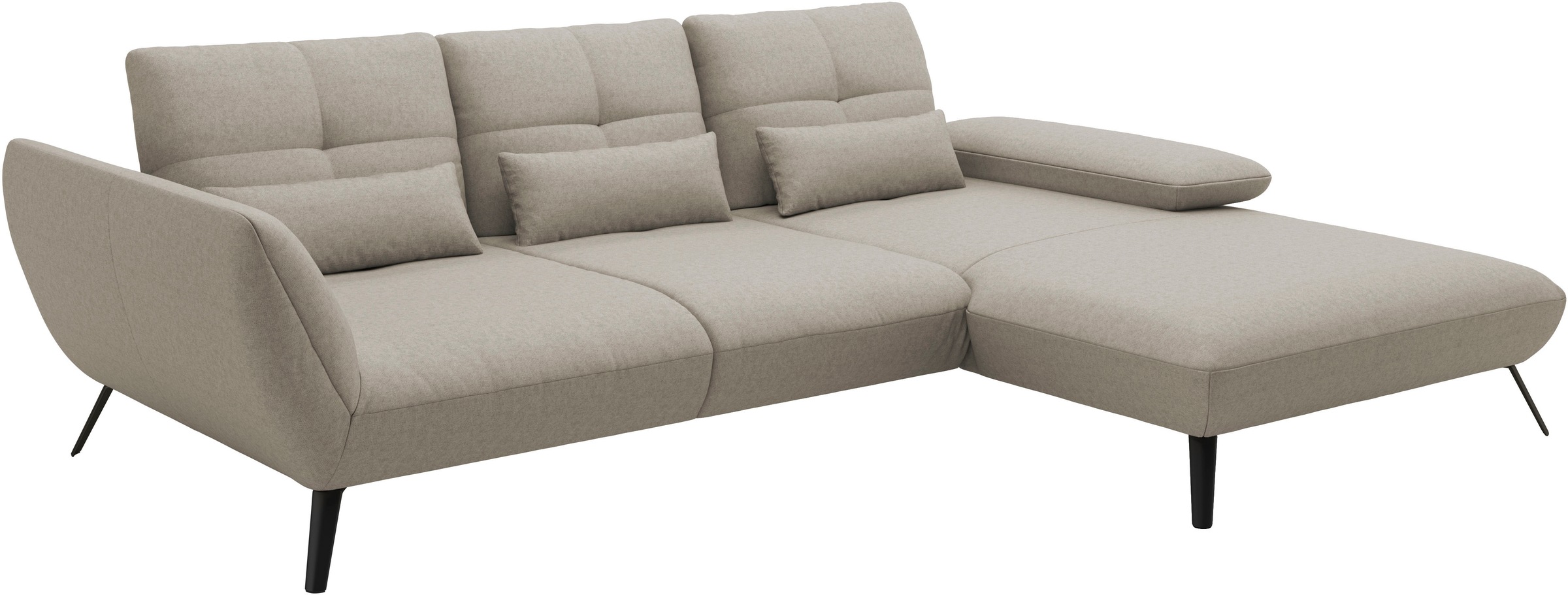 Places of Style Ecksofa »Mikado L-Form«, inkl. Sitztiefenverstellung und Armteilverstellung