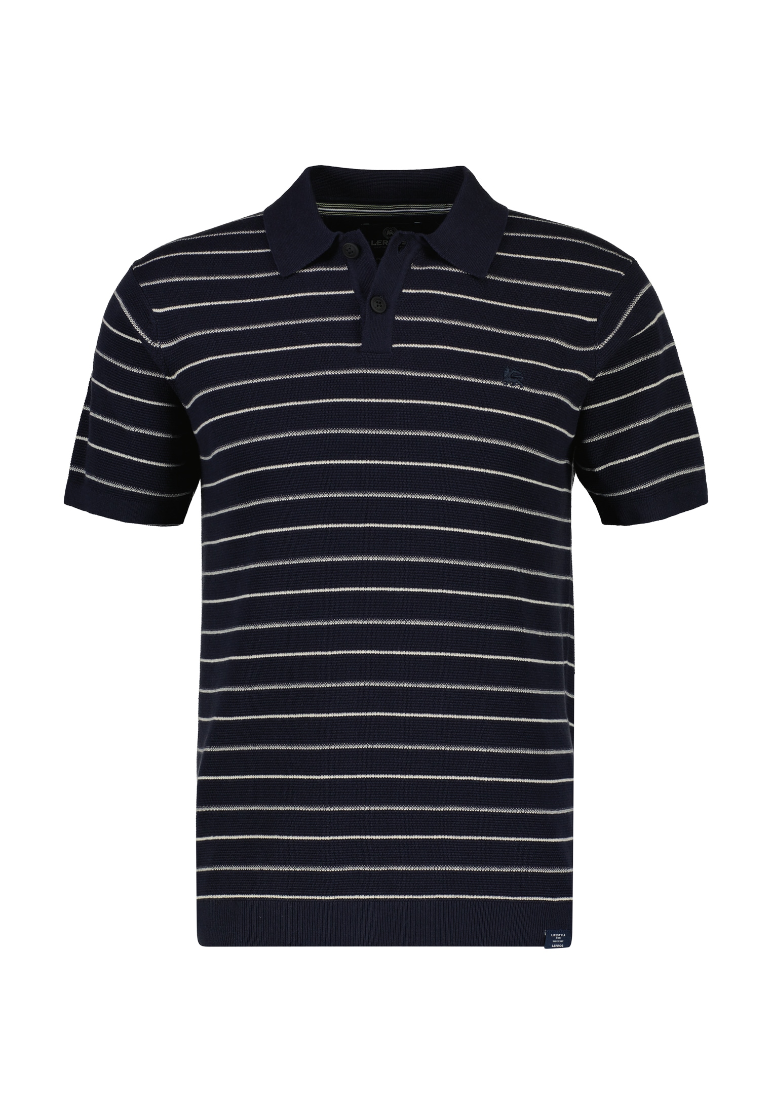 LERROS Poloshirt »LERROS Poloshirt in sommerlich-stylischer Strickoptik«