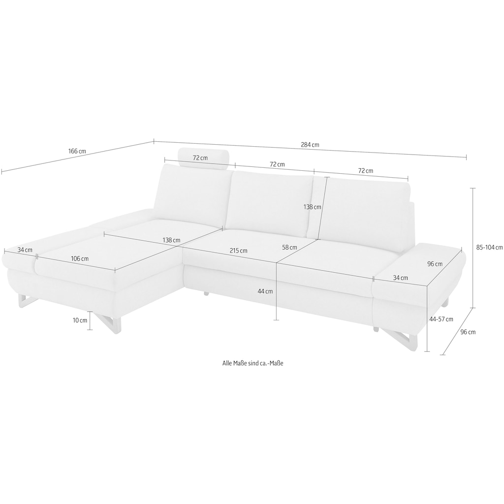 INOSIGN Ecksofa »City/Giron, L-Form,«