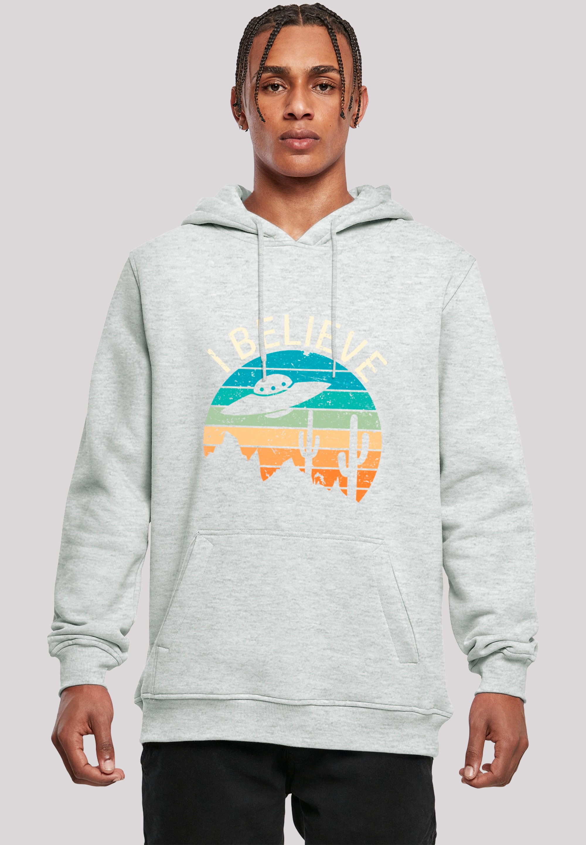 F4NT4STIC Kapuzenpullover "I Believe UFO Alien Sonnenuntergang", Premium Qu günstig online kaufen