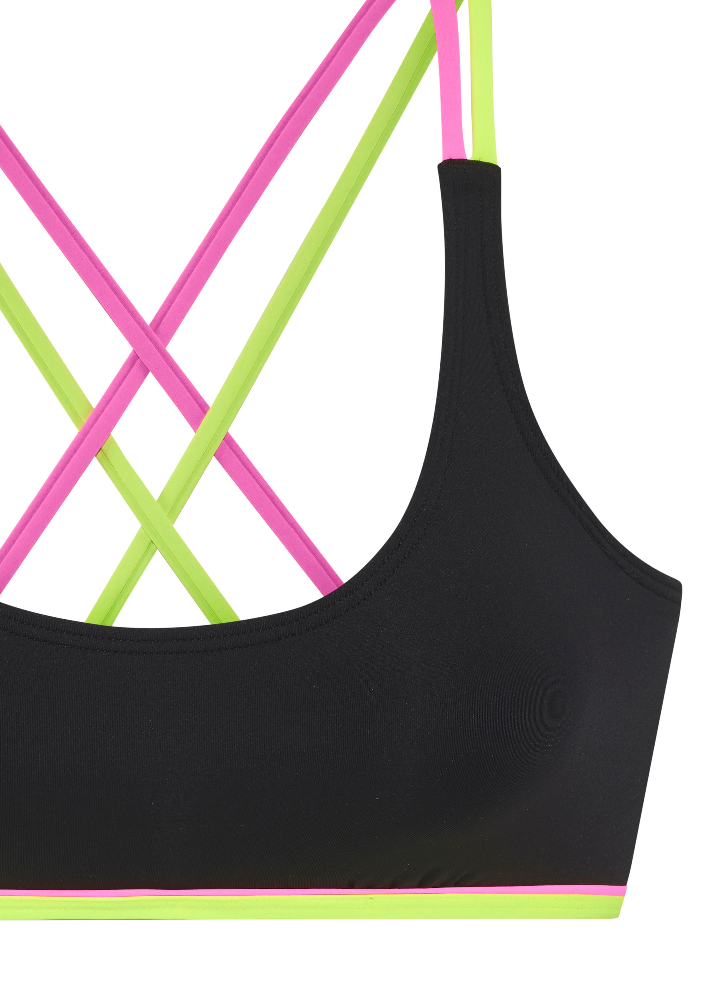 Buffalo Bustier-Bikini-Top »Pop«, Mit gekreuzten Trägern im Rücken