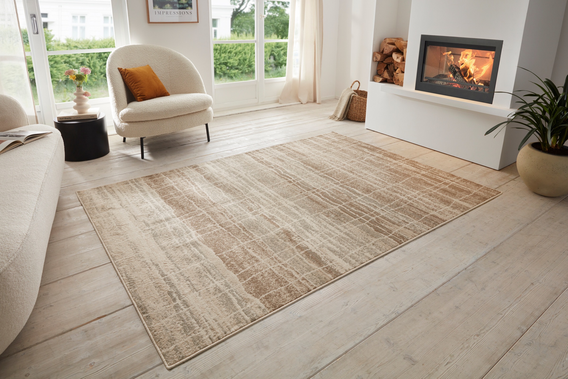 HANSE Home Teppich »Jord«, rechteckig, 8 mm Höhe, Kurzflor, Läufer, Vintage, Wohnzimmer, Schlafzimmer, Esszimmer, Flur
