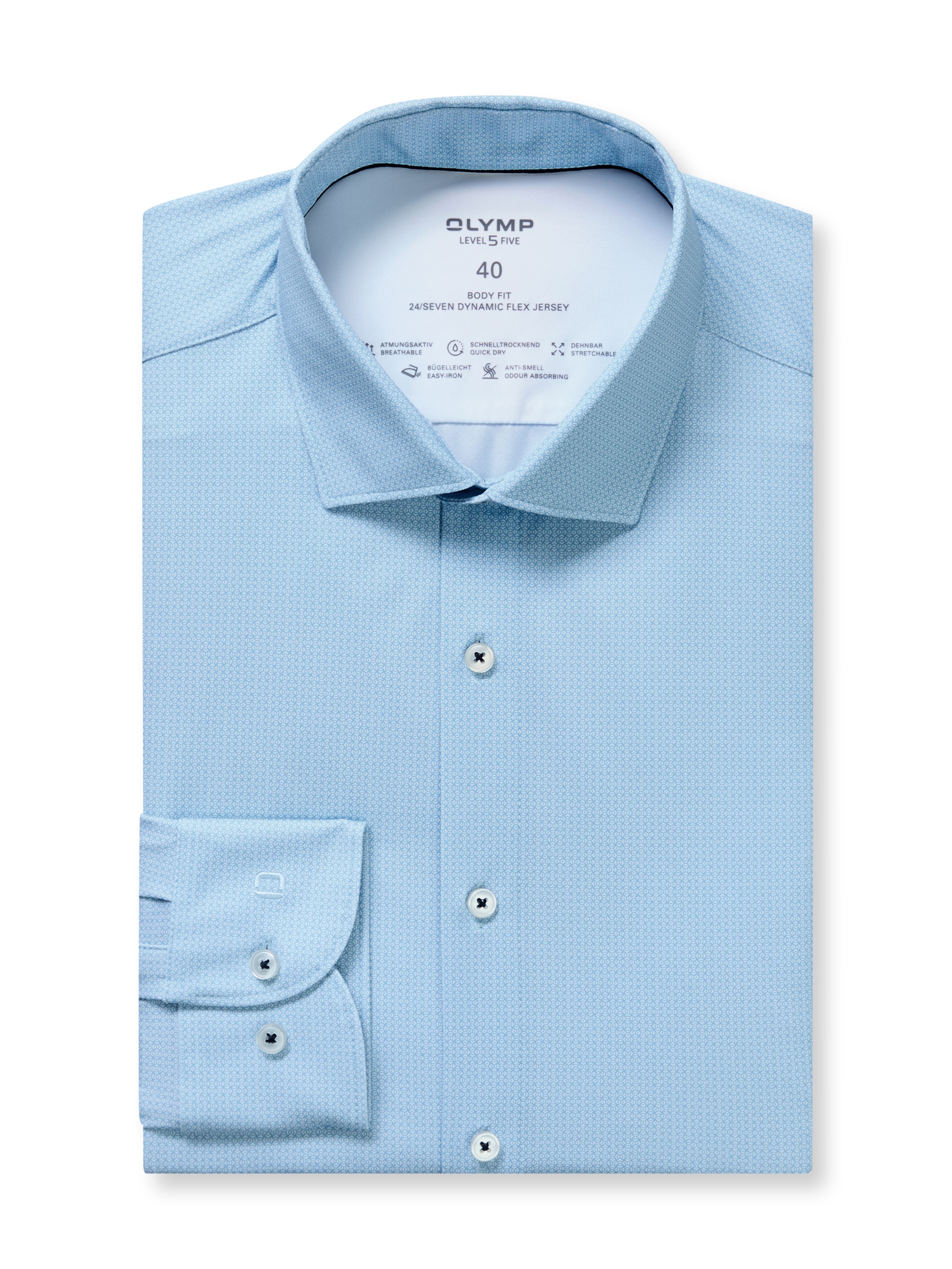 OLYMP Langarmhemd "Level Five 24/Seven" Businesshemd, body fit, Modern Kent günstig online kaufen