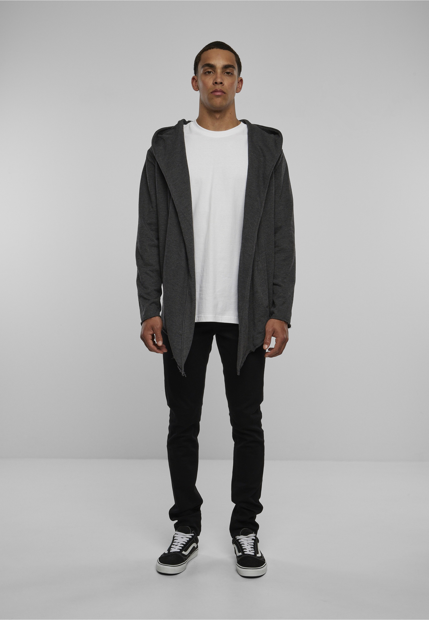 URBAN CLASSICS Strickjacke »Urban Classics Herren Long Hooded Open Edge Cardigan« 1