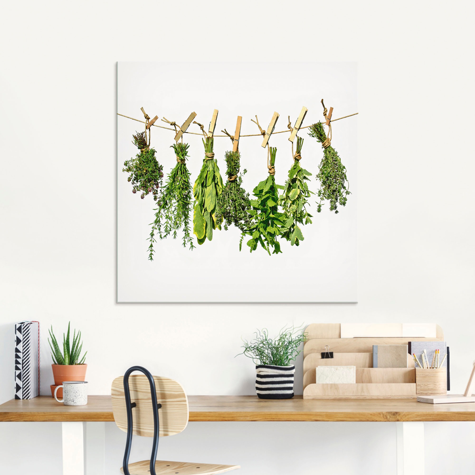 Artland Glasbild "Kräuter", Pflanzen, (1 St.), in verschiedenen Größen günstig online kaufen