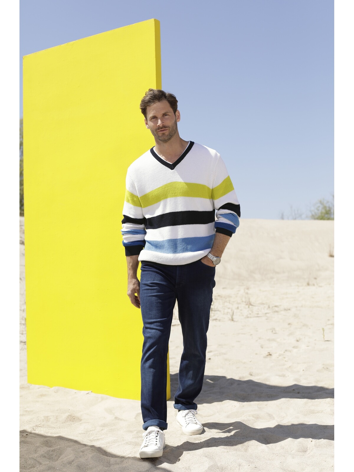 Thumbnail - Babista V-Ausschnitt-Pullover "Pullover STILOMARE" 1 Stk. mit V-Ausschnitt