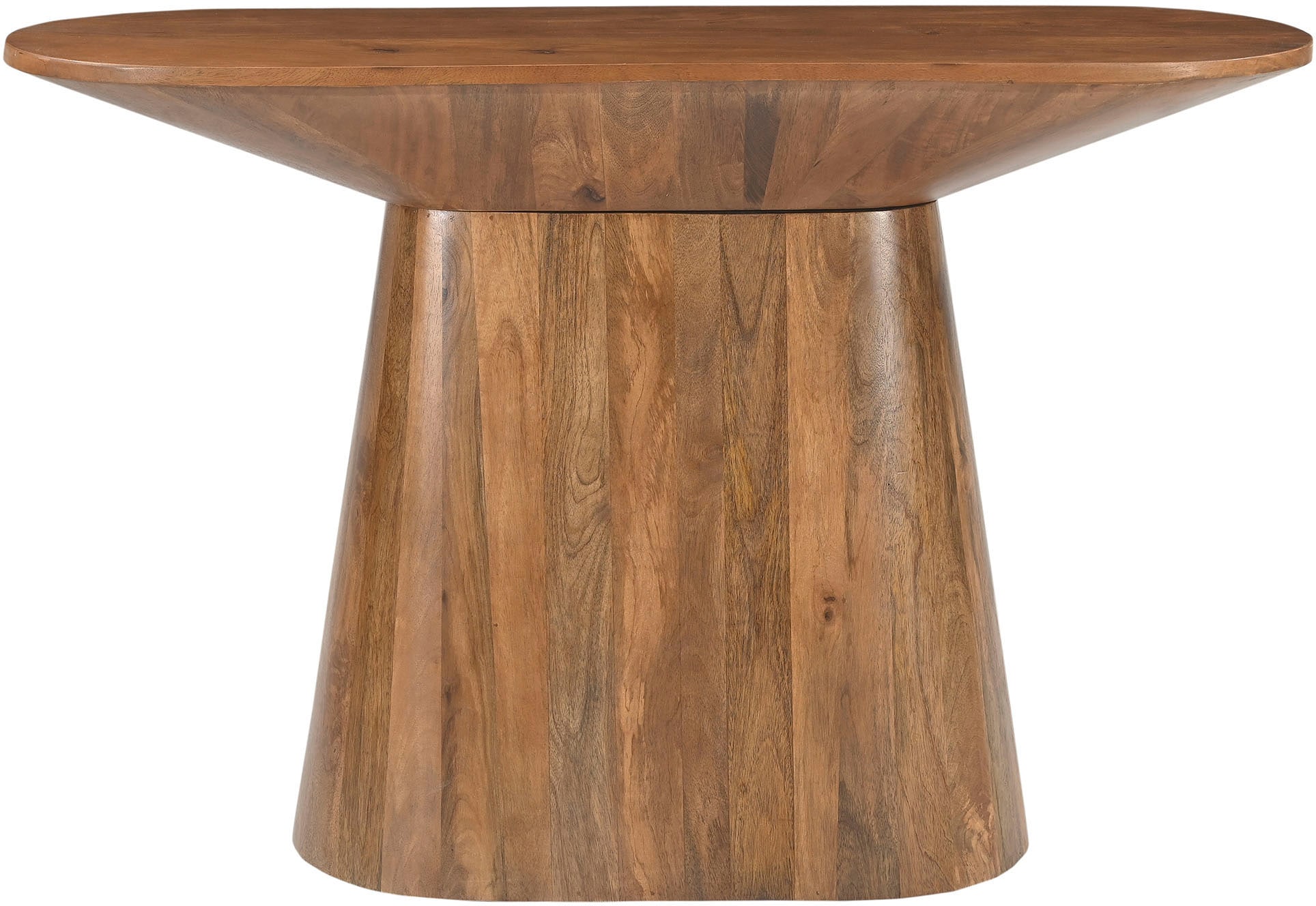 SIT Konsolentisch "Montreal oval aus massivem Mangoholz mit Sockelfuß" Ovale 120-cm-Platte & ovaler Sockelfuß aus massivem Mangoholz