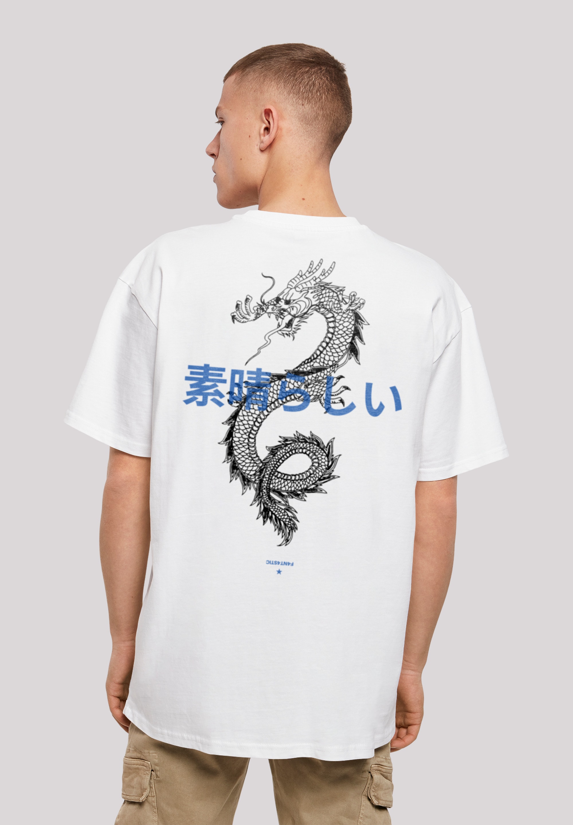 F4NT4STIC T-Shirt "Drache Lila", Print