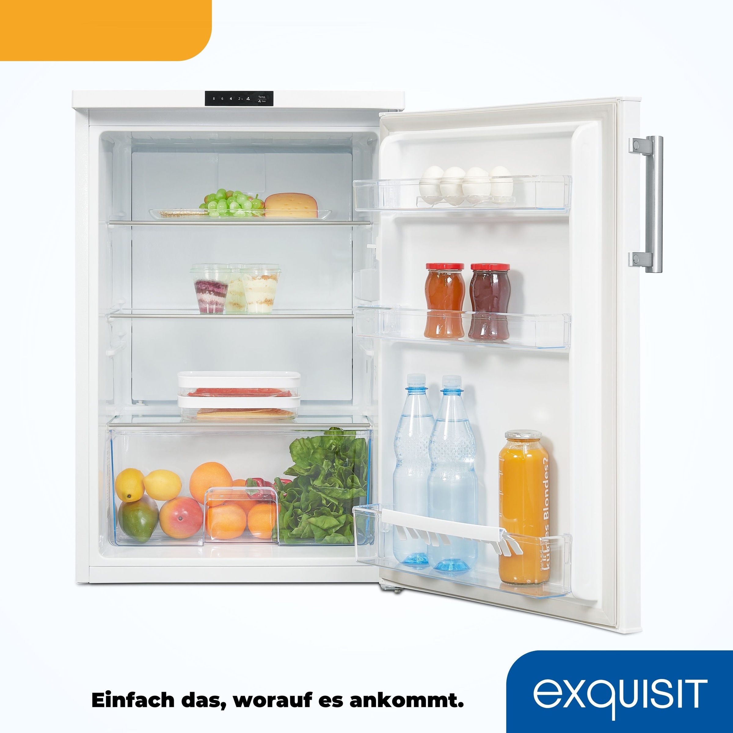 exquisit Vollraumkühlschrank »KS16-V-HE-011D weiss«