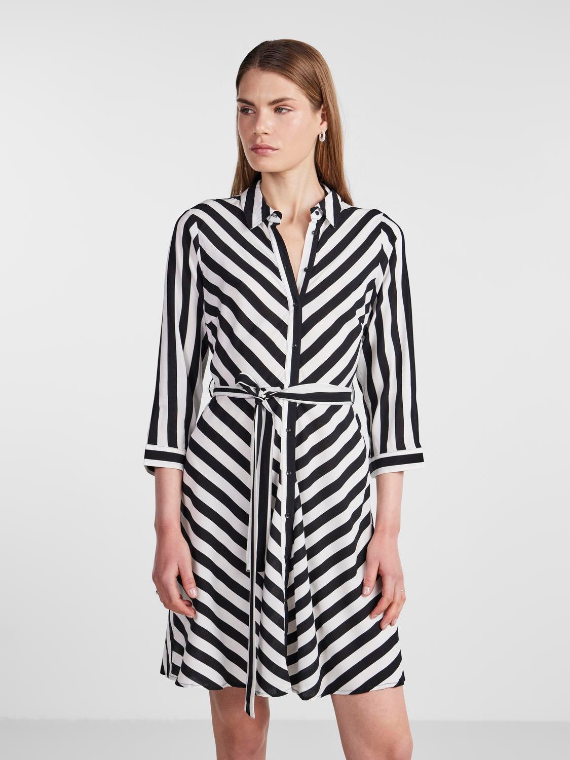 Y.A.S Hemdblusenkleid "YASSAVANNA 3/4 SHORT SHIRT DRESS S. NOOS", Sommerkle günstig online kaufen