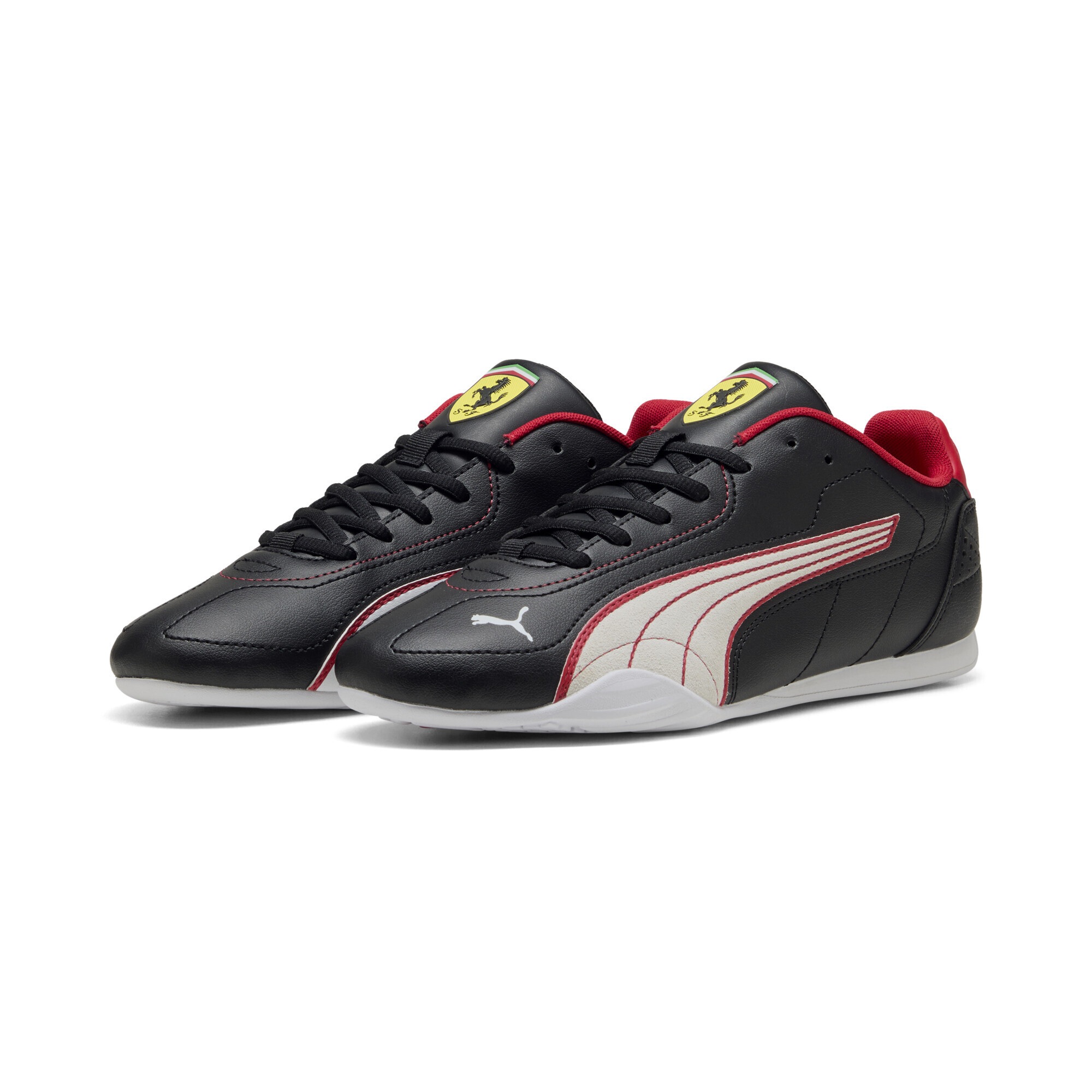 PUMA Sneaker "Scuderia Ferrari Catch Sneakers Erwachsene", Gr. 43schwarz, weiß, Obermaterial: Synthetik; Futter: Textil; Innensohle: Textil;
