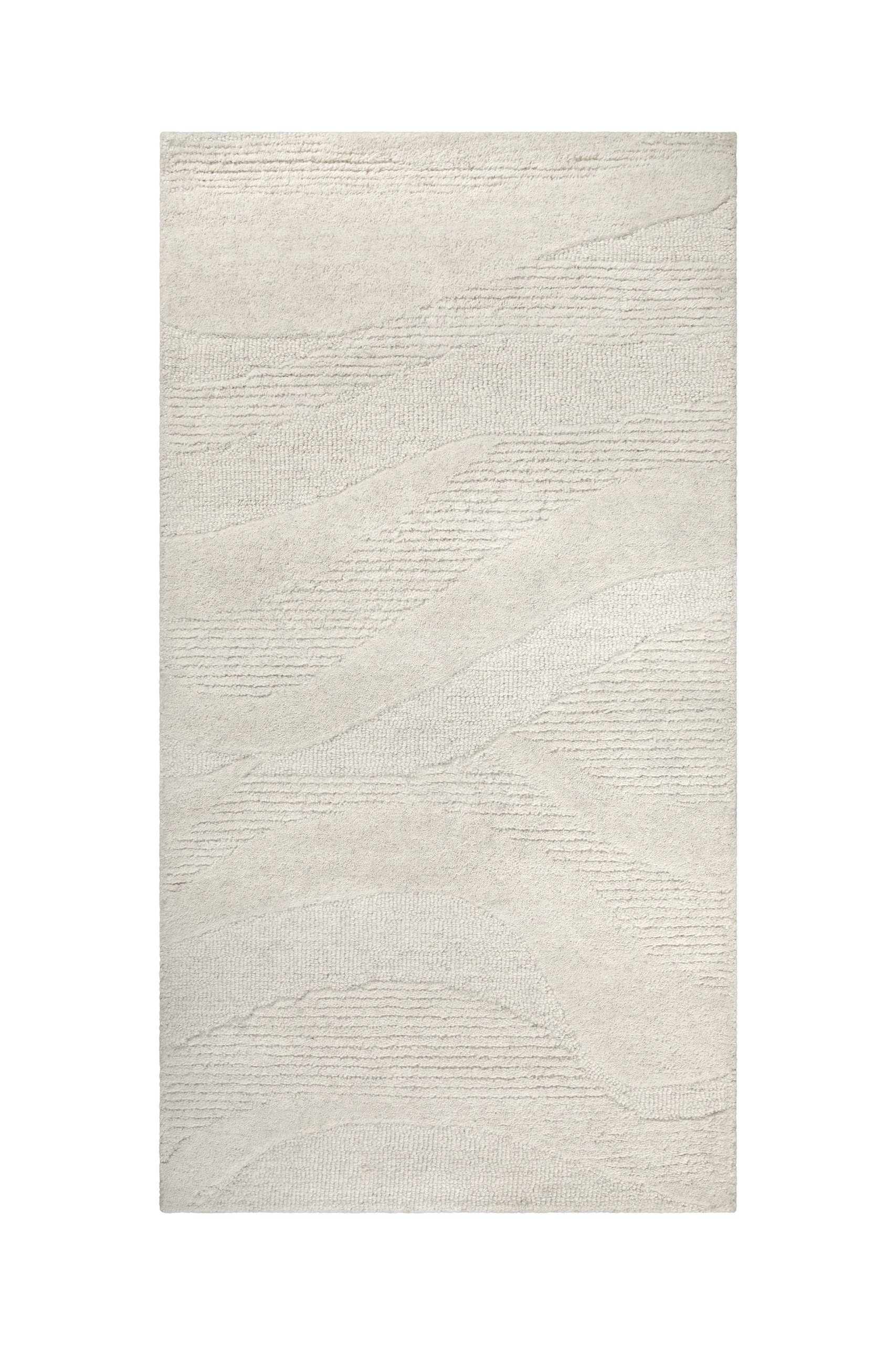 Wecon home Wollteppich »Hamptons THIRTYFOUR«, rechteckig, 15 mm Höhe, Läufer, Schurwolle, Kurzflor, Wohnzimmer, Schlafzimmer, Wellen