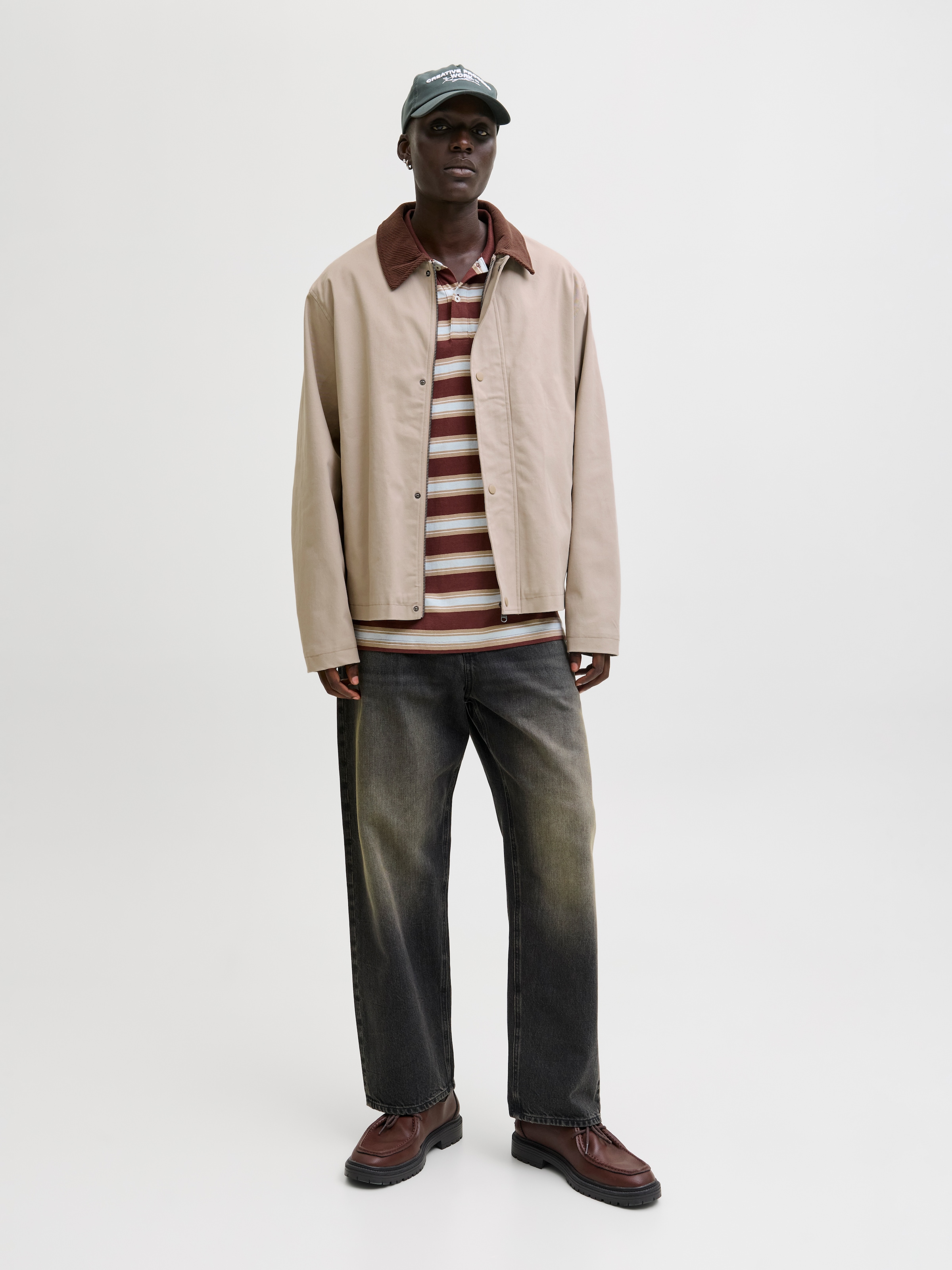 Jack & Jones Kurzjacke »JJEGRAHAM WORKER JACKET SN« mit Fly-Away-Kragen