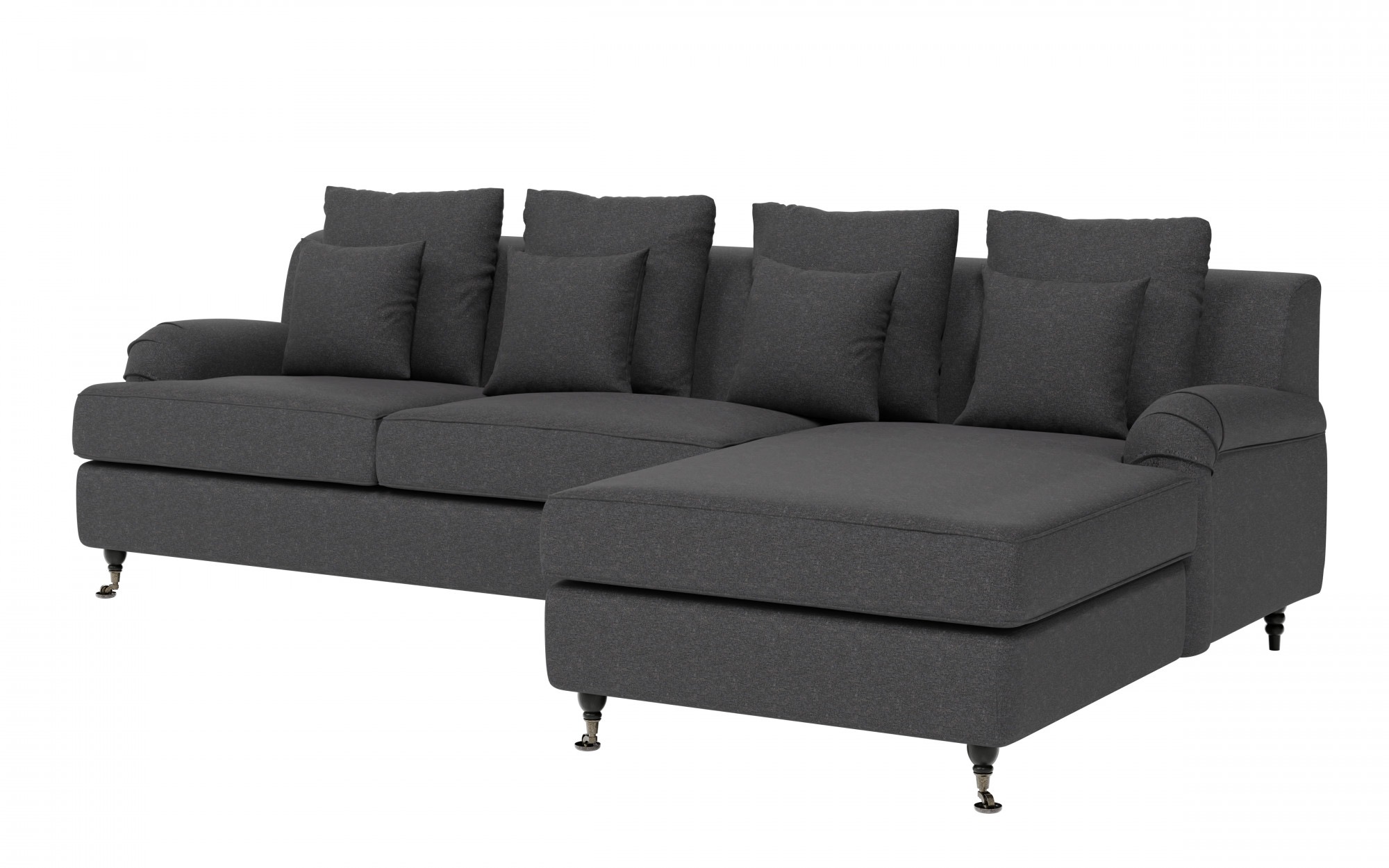 Thumbnail - Guido Maria Kretschmer Home&Living Ecksofa "NORIN L-Form", zwei Fußarten: vorne - Rollen, hinten - Holzfüße