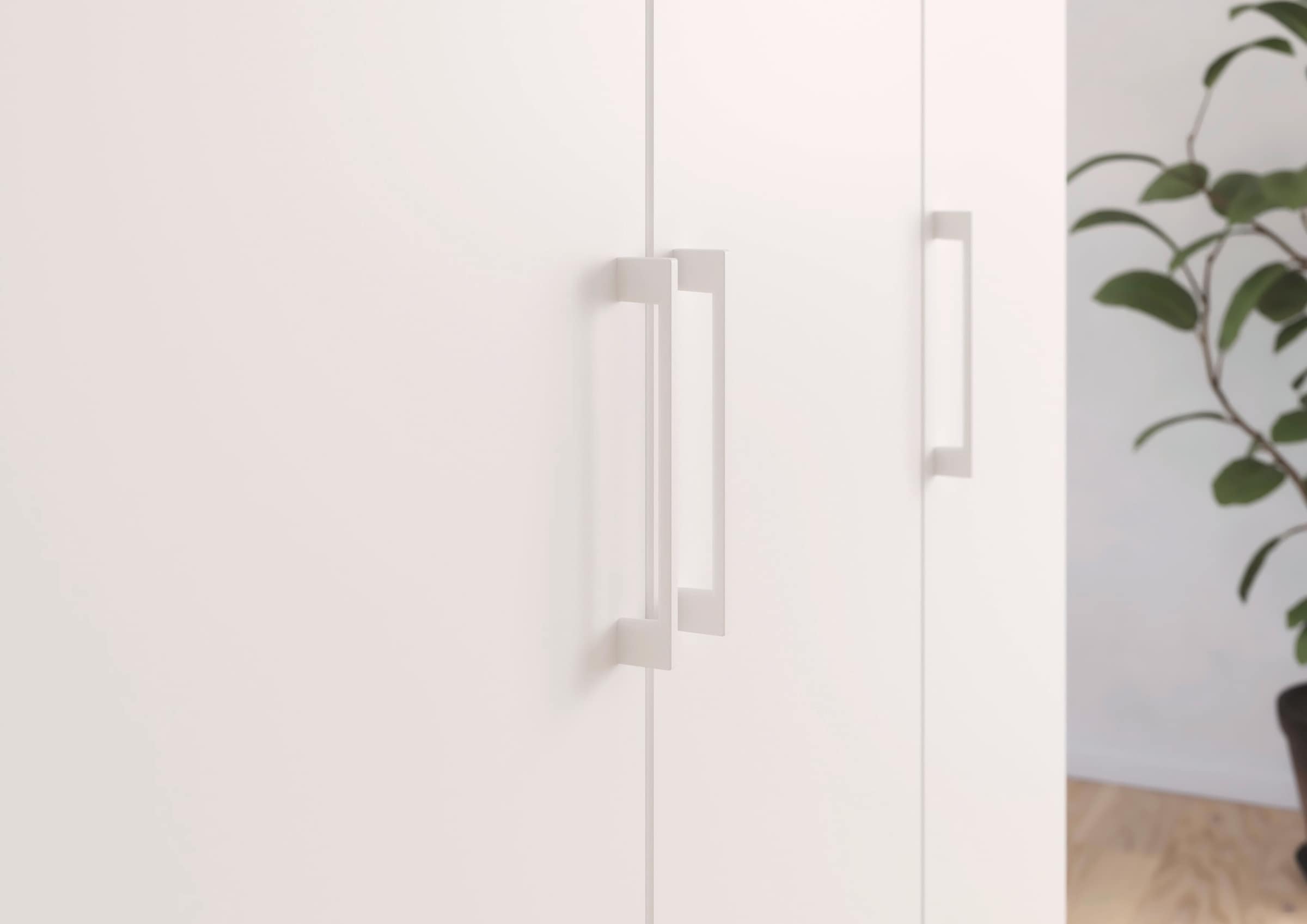 rauch Kleiderschrank »Schrank Garderobe Wäscheschrank GAMMA in 4 Breiten 91-226 cm« 3 verschiedene Ausstattungen BASIC/CLASSIC/PREMIUM (inkl. SOFT-CLOSE),  mit Schubladen und Schrankaufsatz sowie Spiegel MADE IN GERMANY