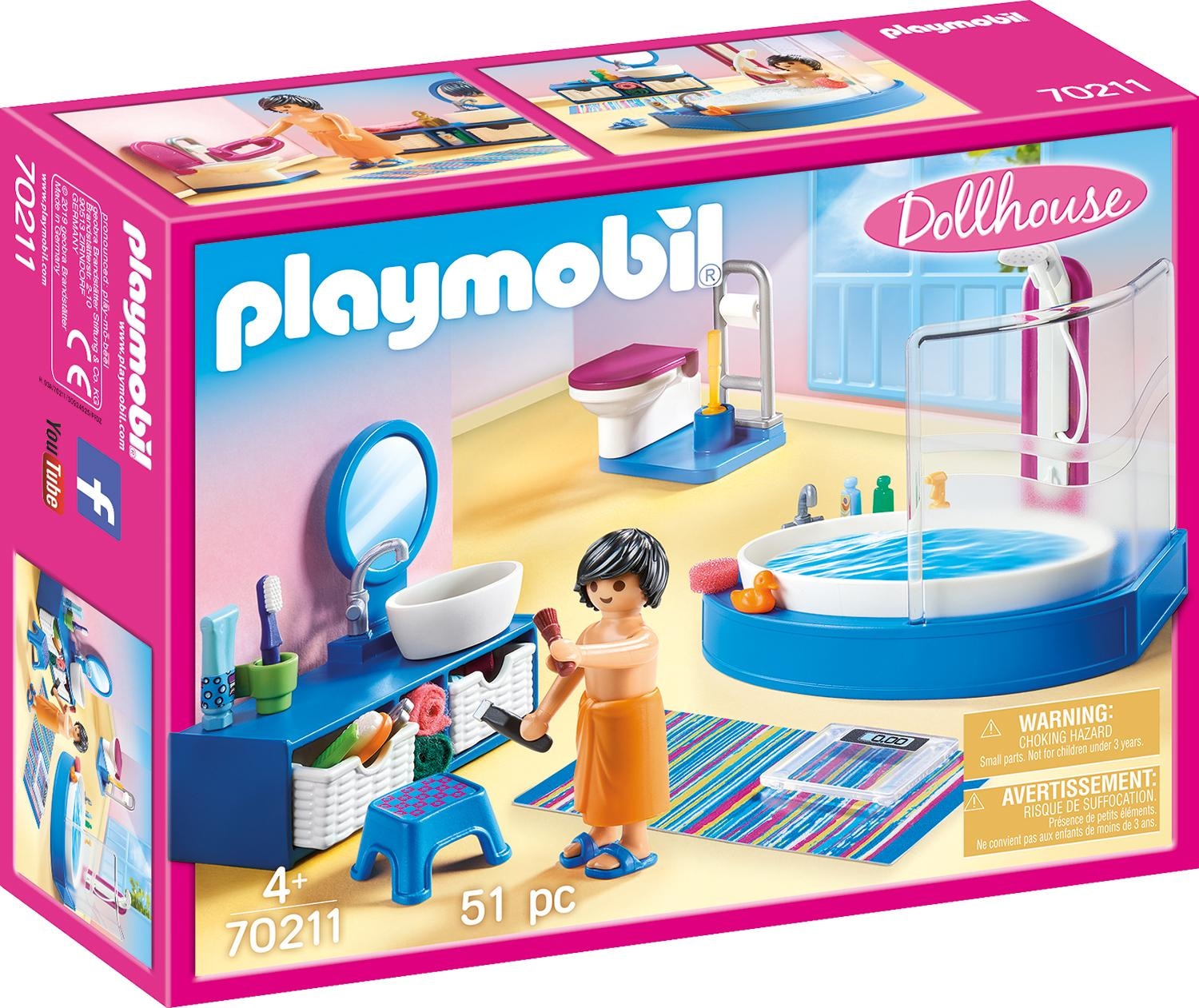 Konstruktions-Spielset »Badezimmer (70211), Dollhouse«, (51 St.), Made in Germany